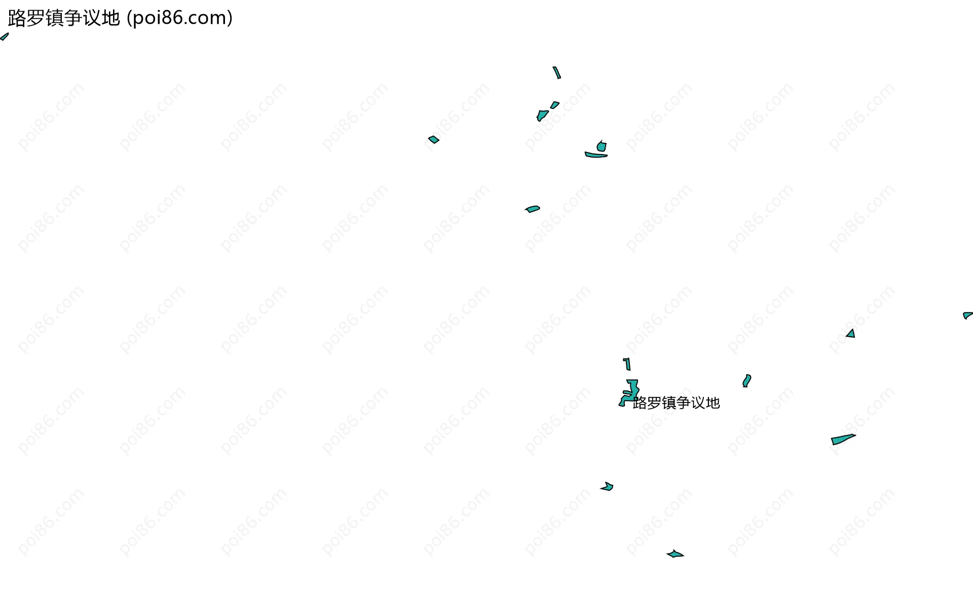 路罗镇争议地边界地图