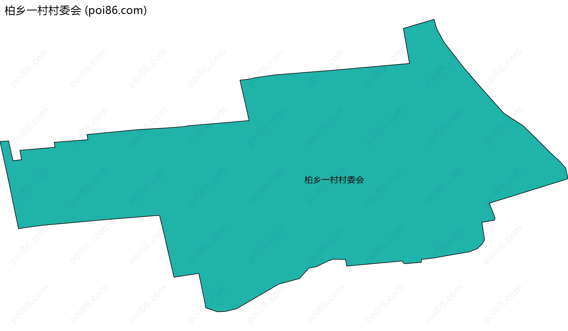 柏乡一村村委会边界地图