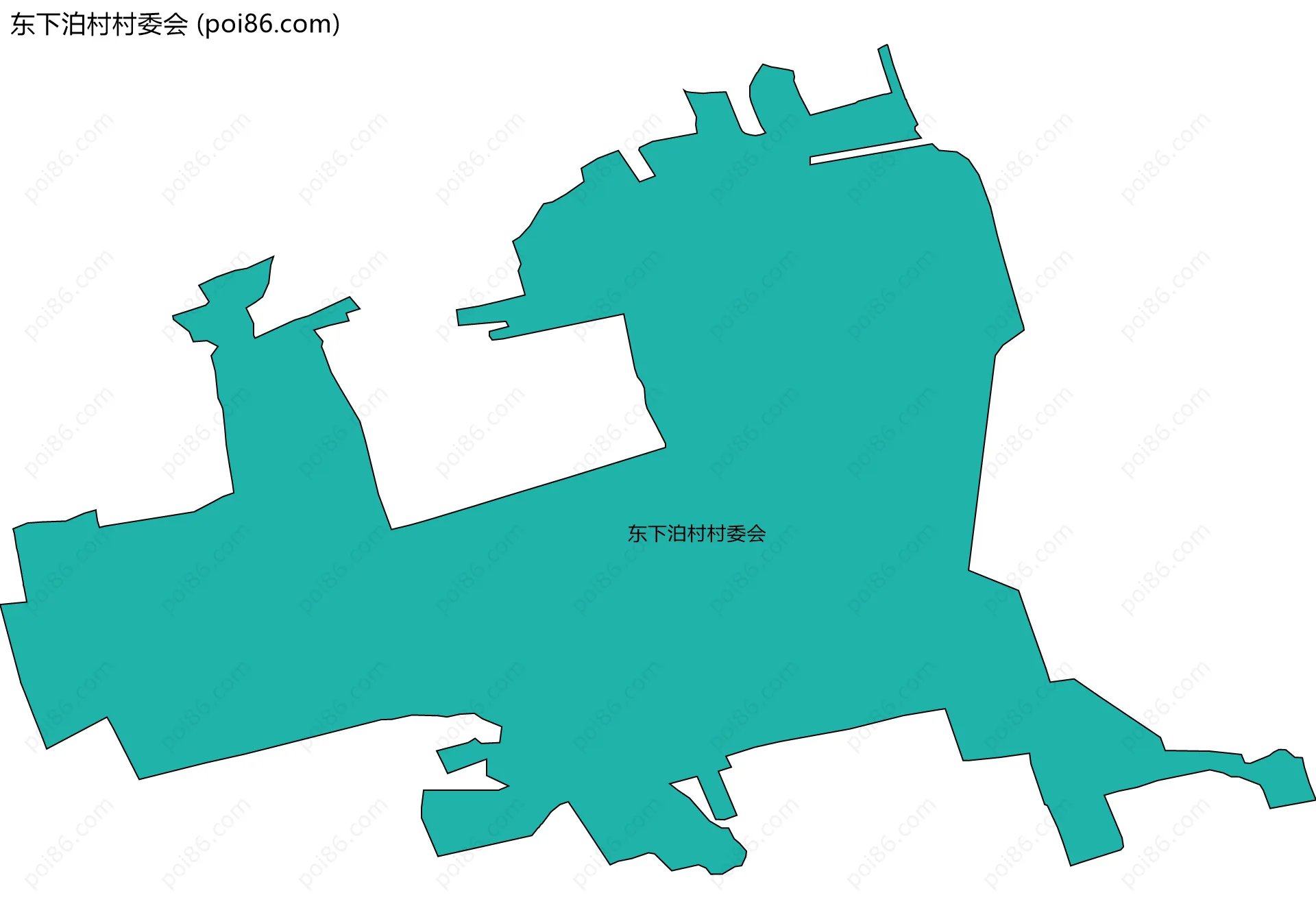 东下泊村村委会边界地图