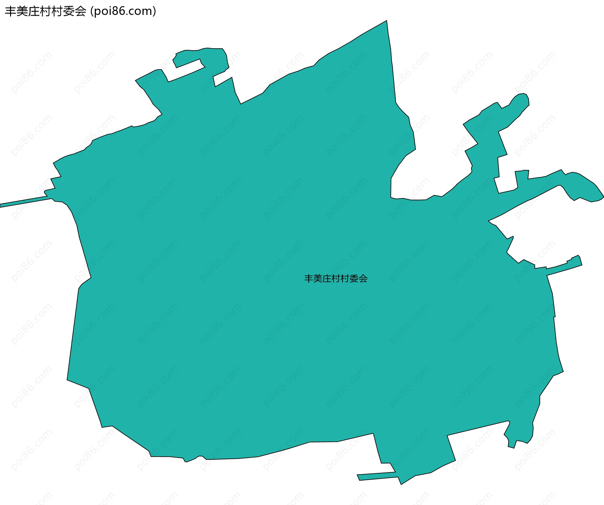 丰美庄村村委会边界地图