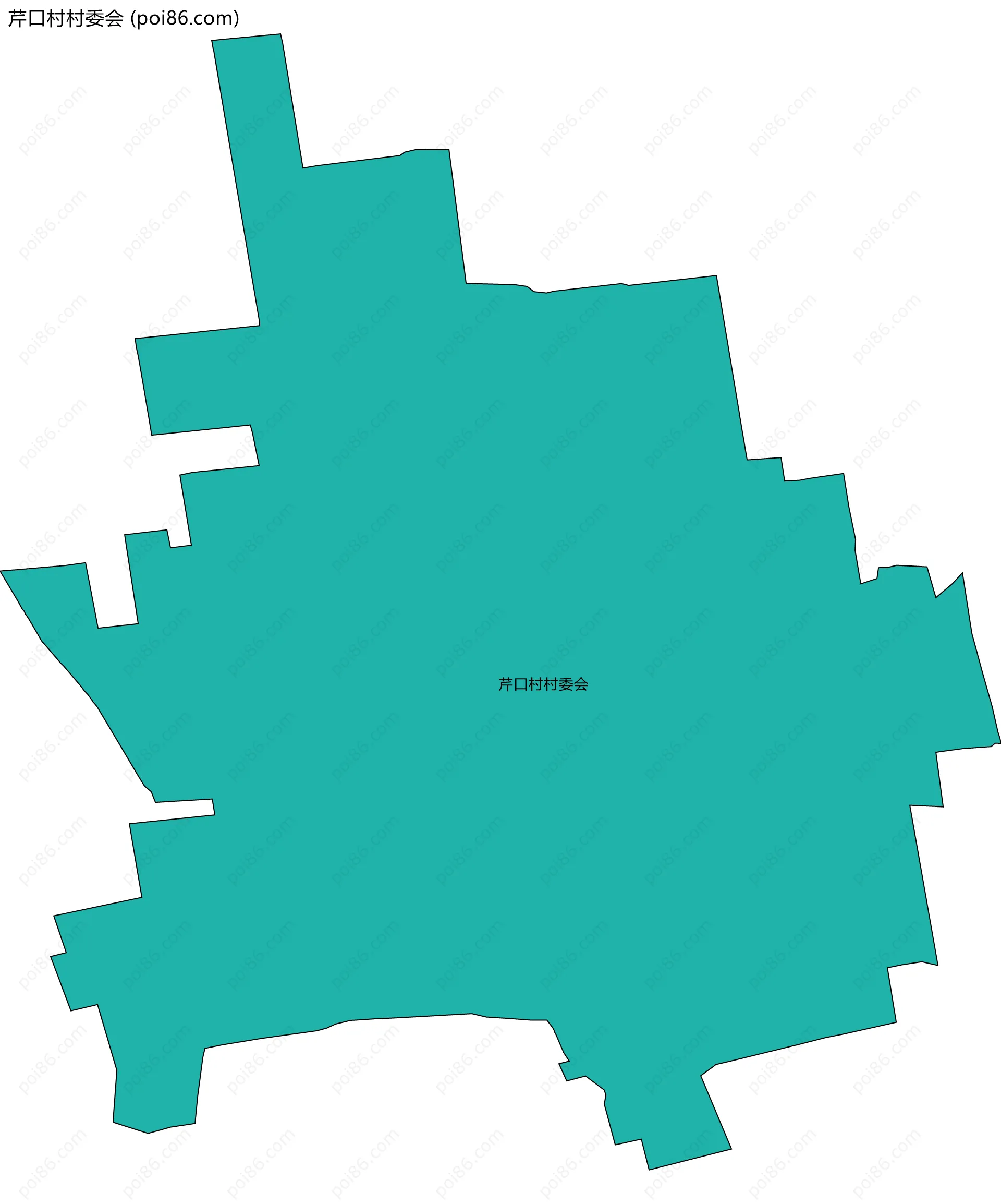 芹口村村委会边界地图