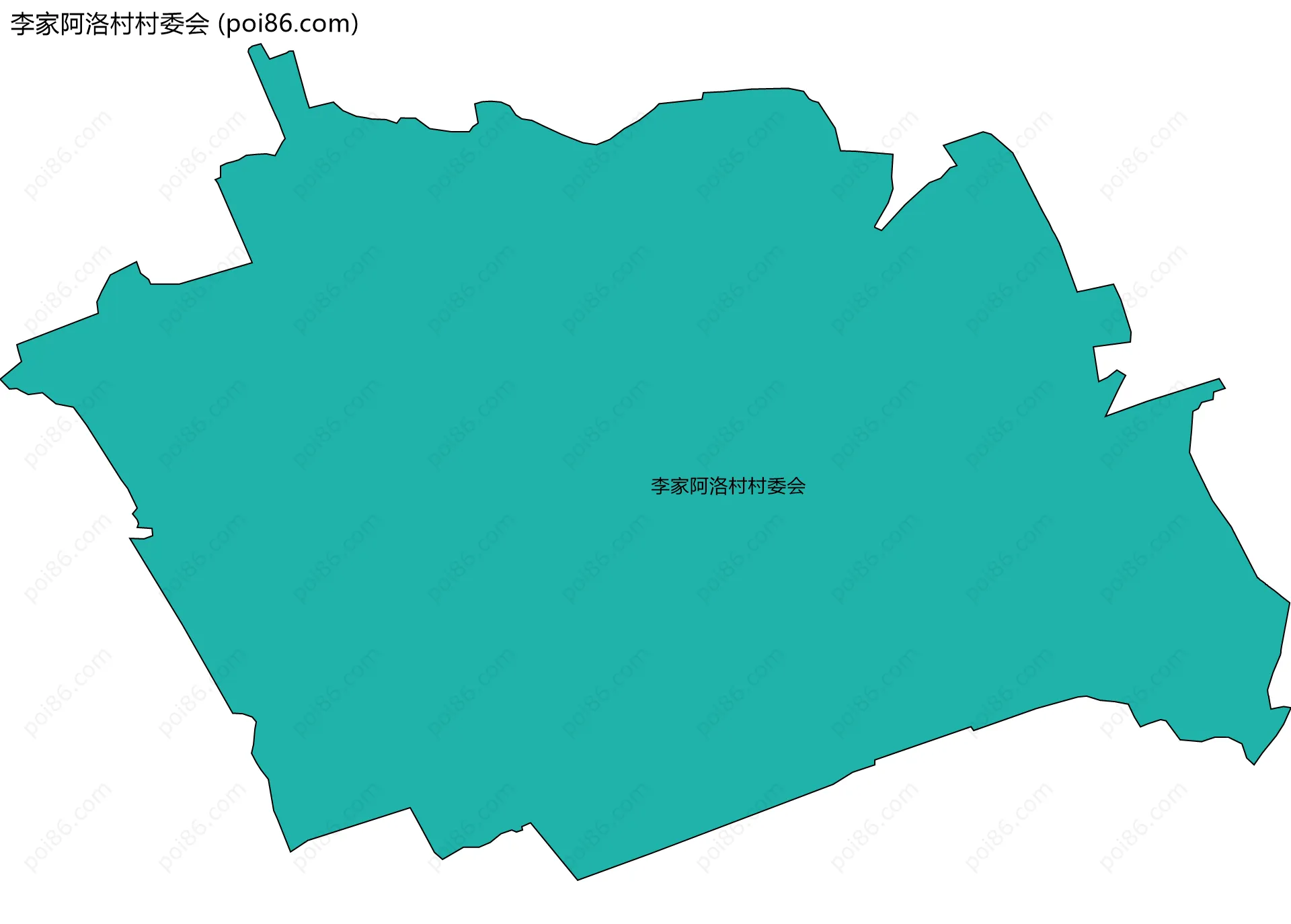 李家阿洛村村委会边界地图