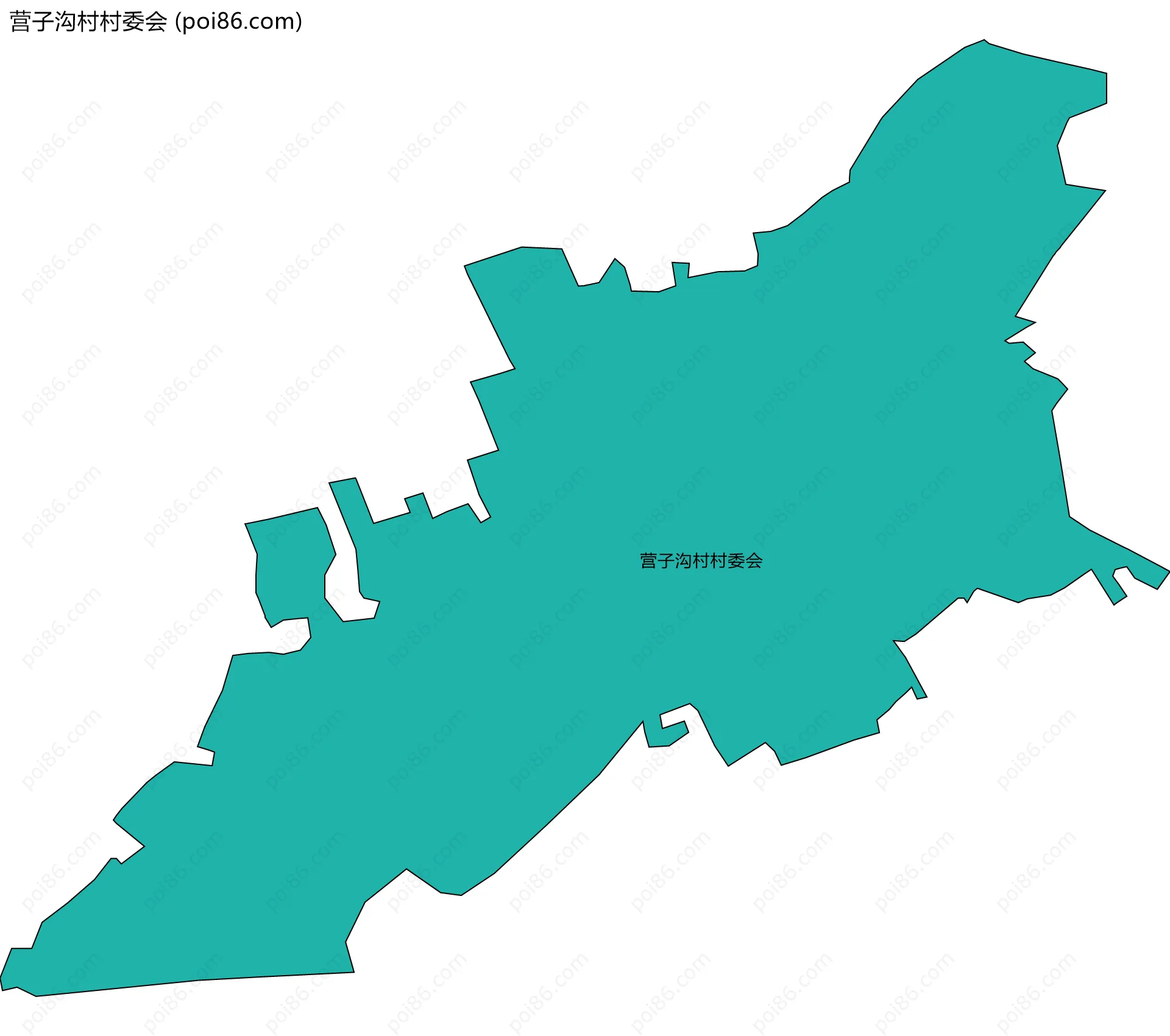 营子沟村村委会边界地图