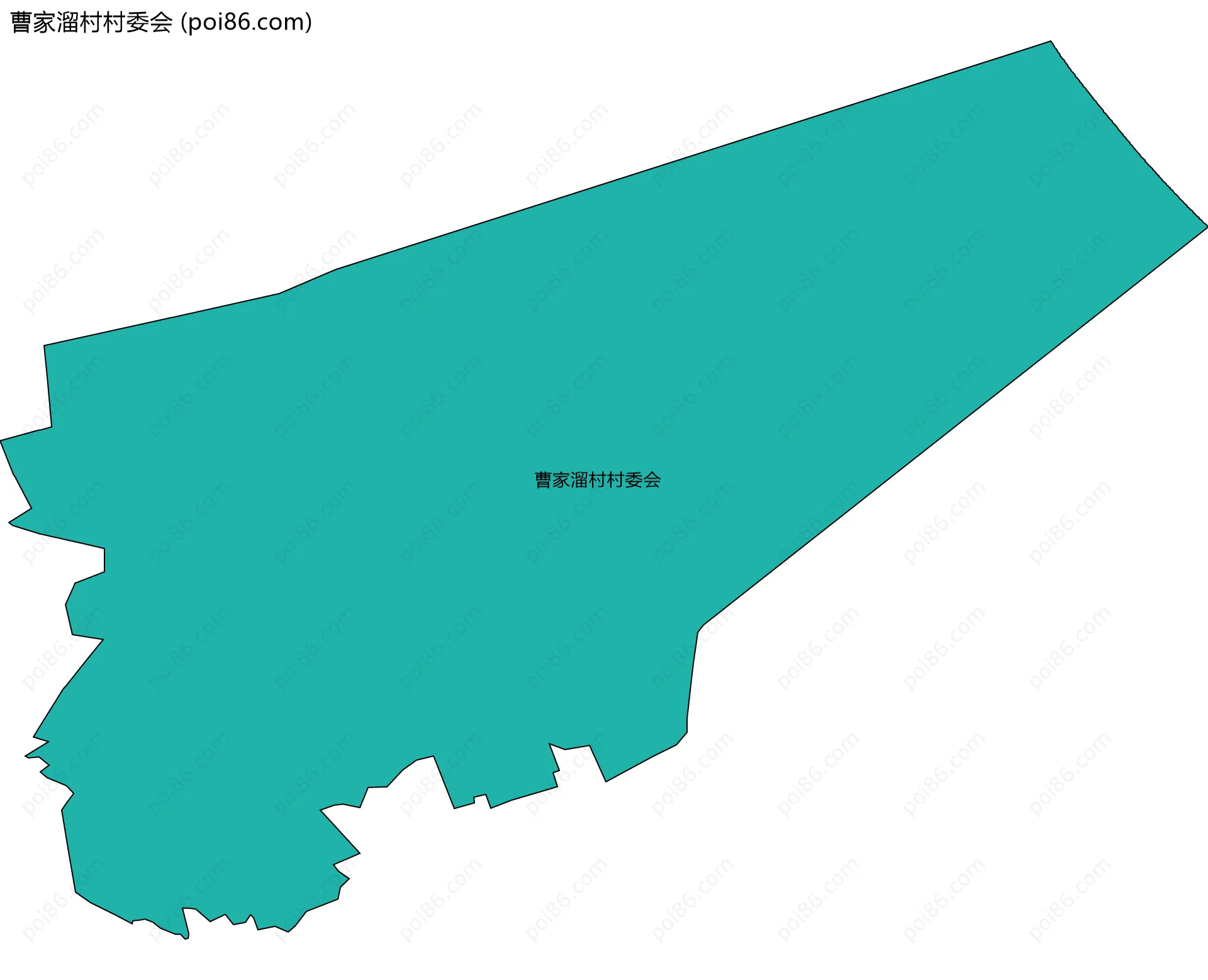 曹家溜村村委会边界地图