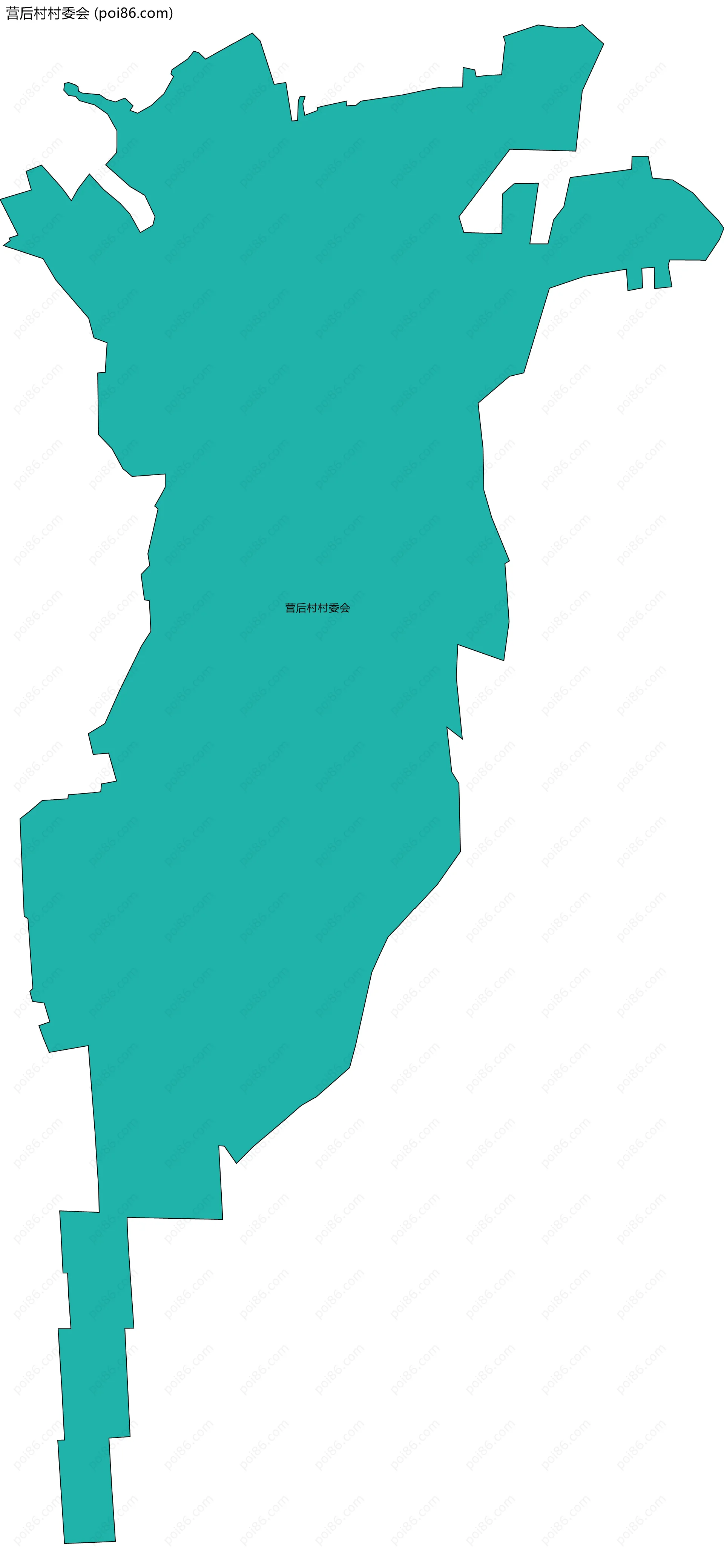 营后村村委会边界地图