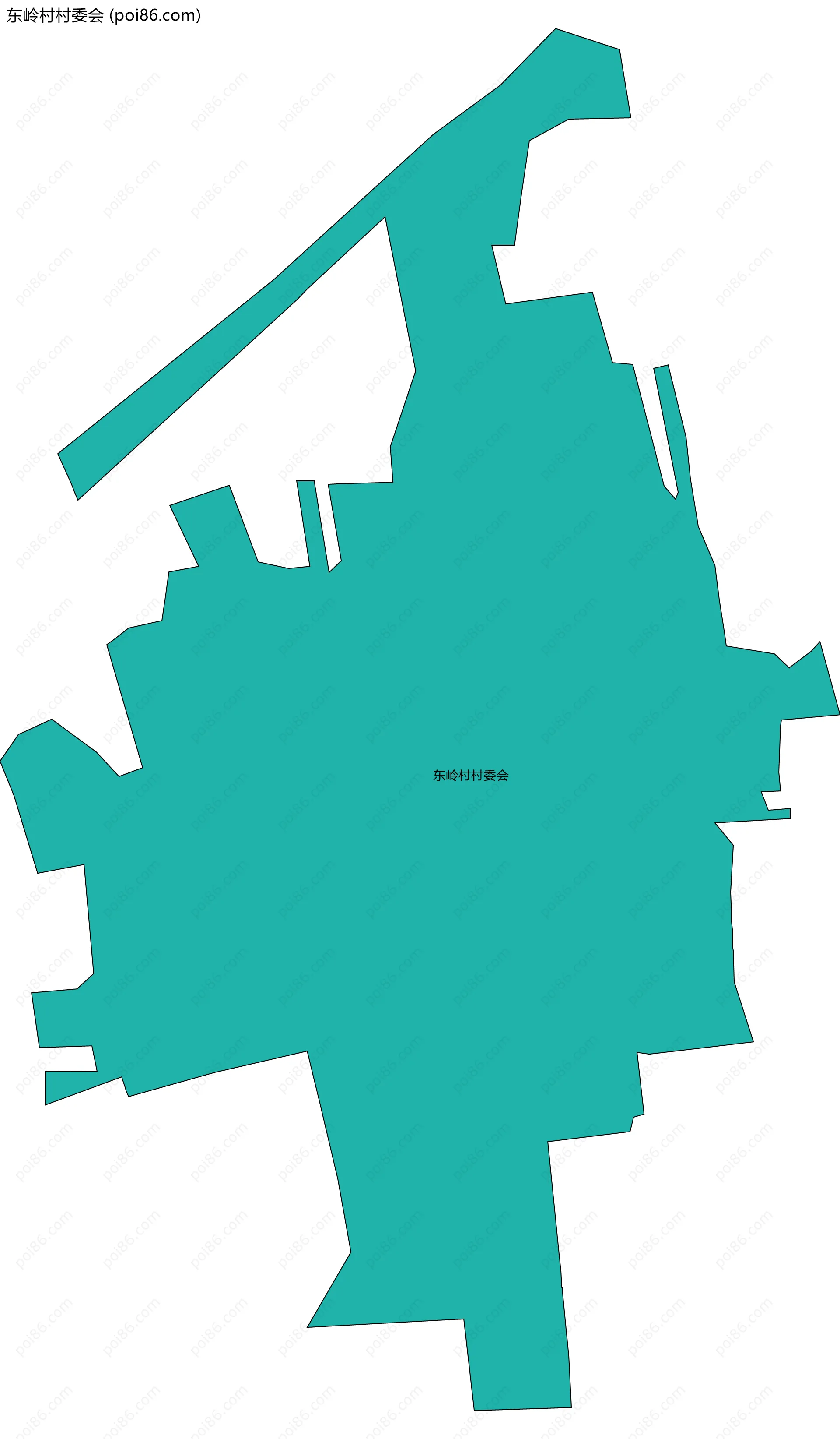 东岭村村委会边界地图