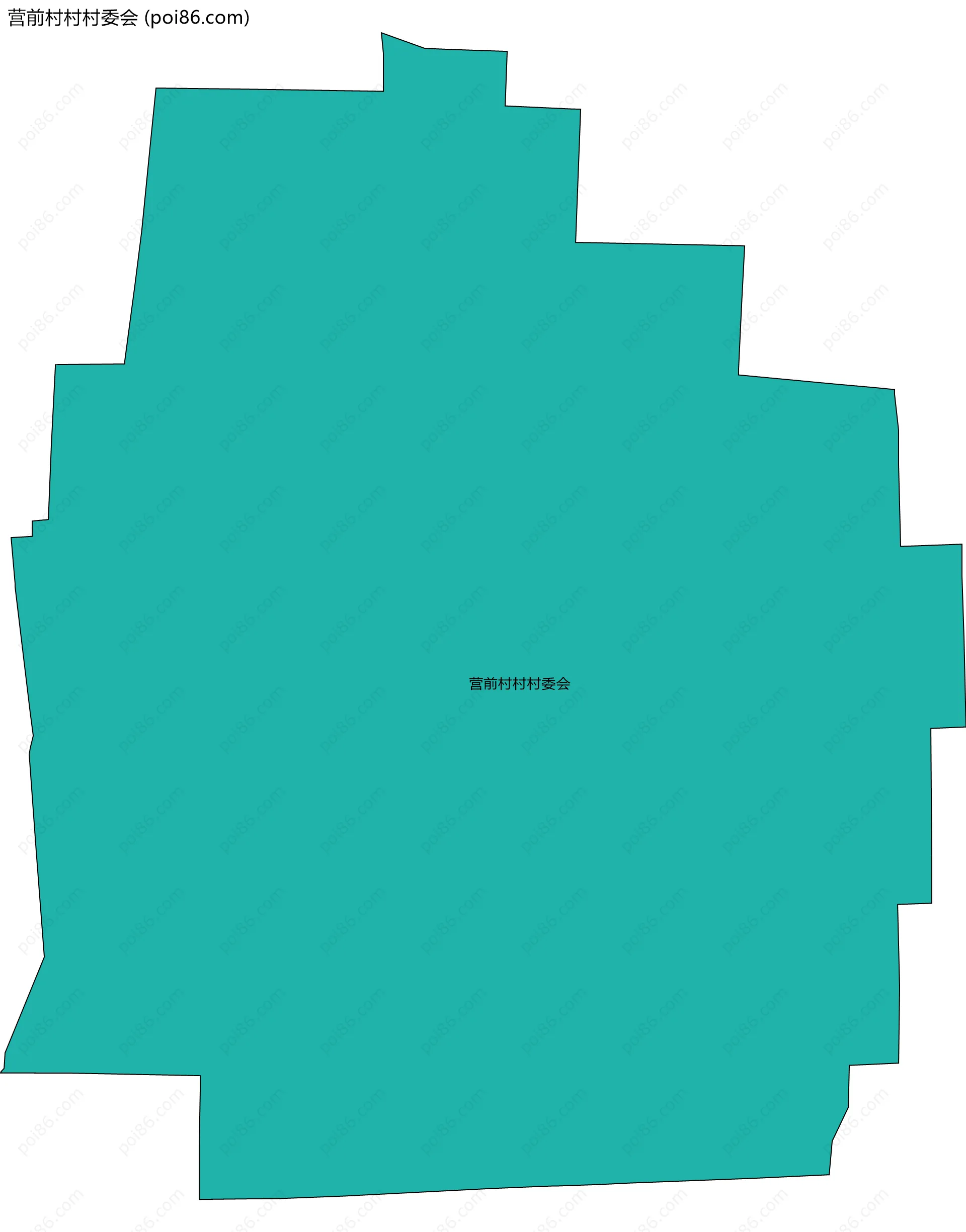 营前村村村委会边界地图