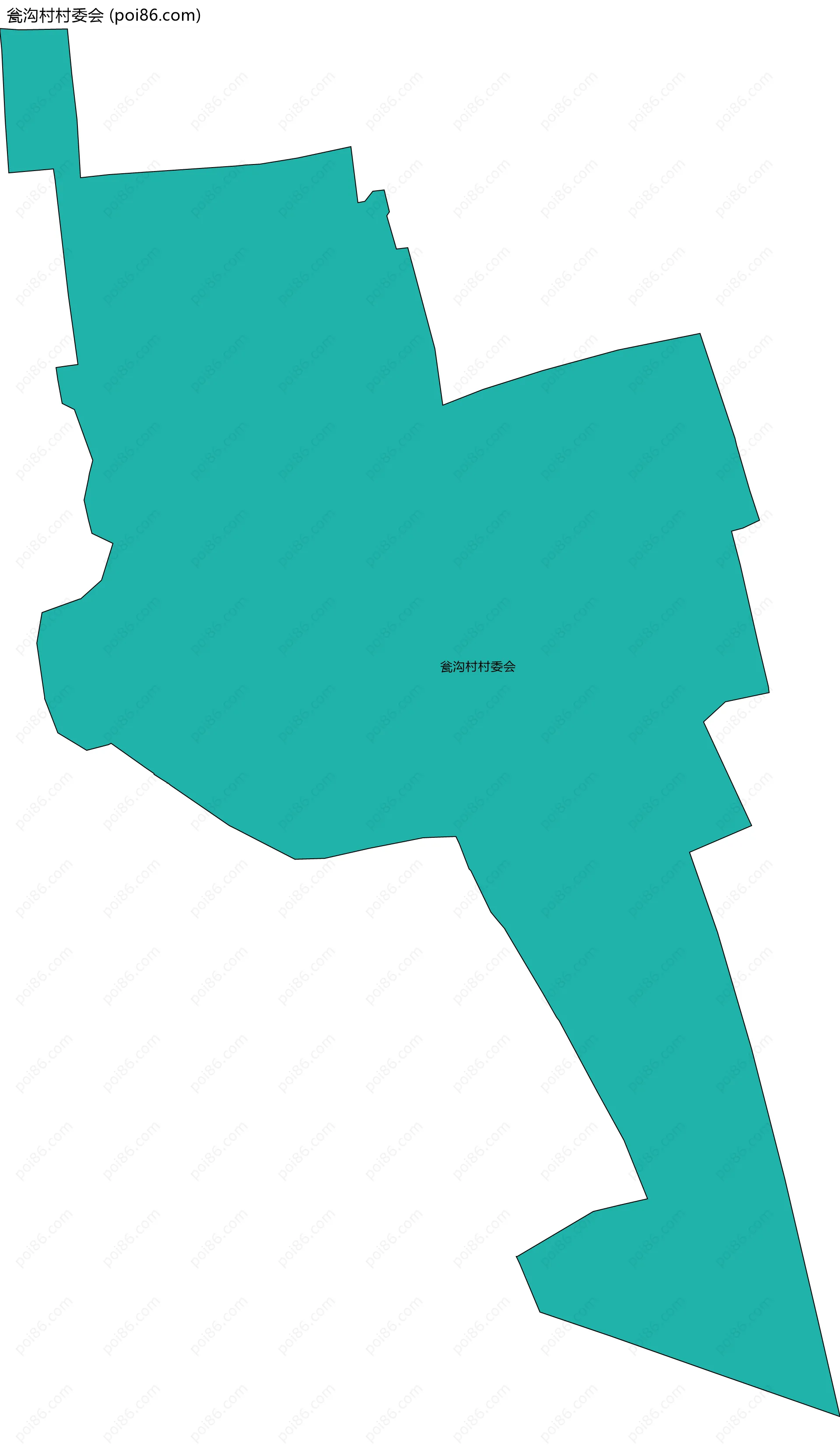 瓮沟村村委会边界地图