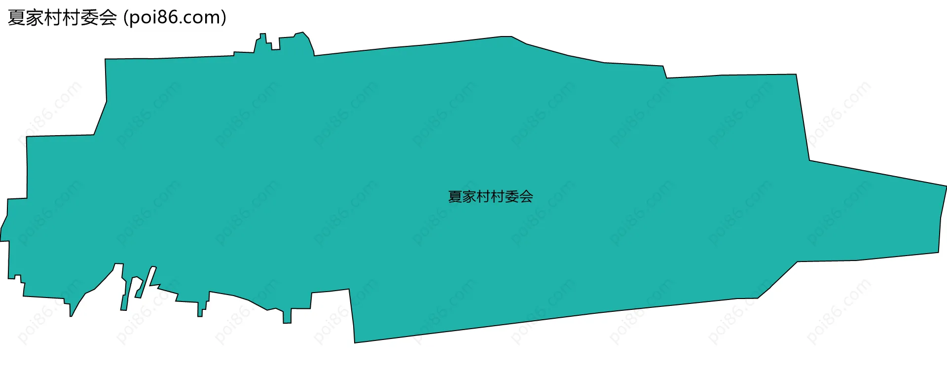 夏家村村委会边界地图