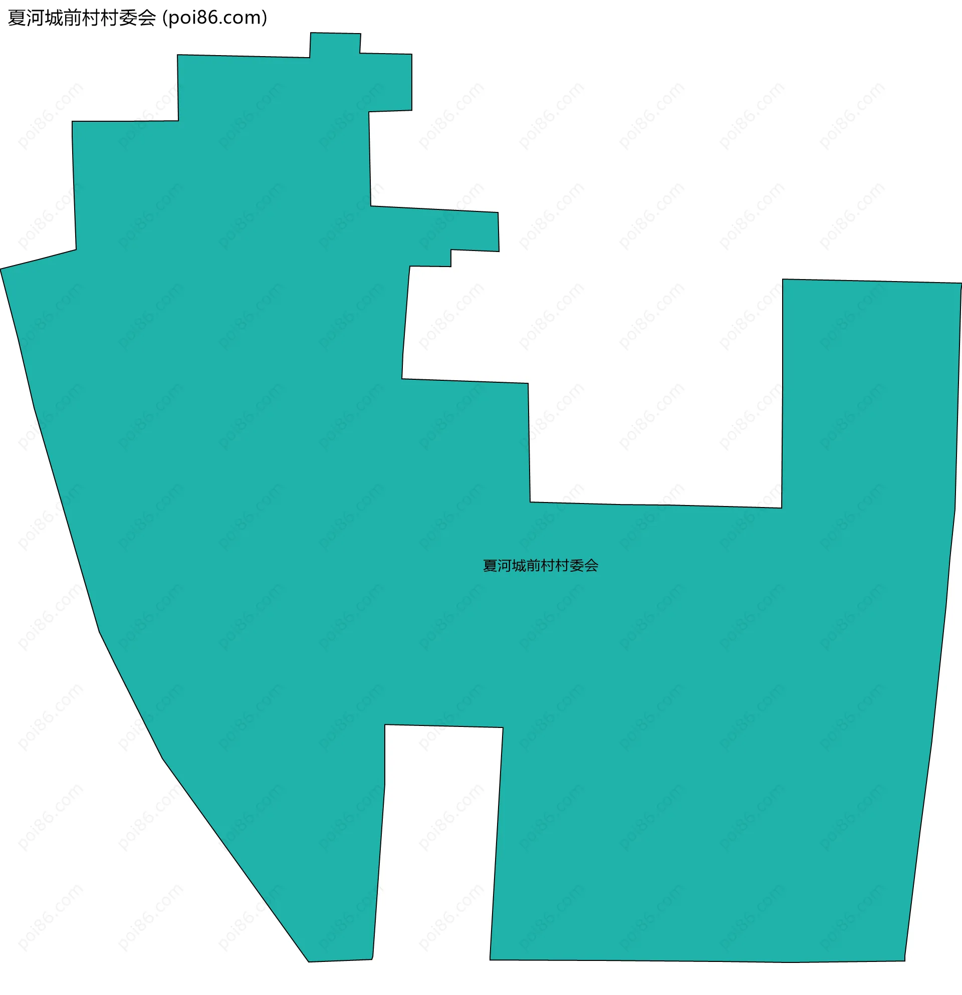 夏河城前村村委会边界地图