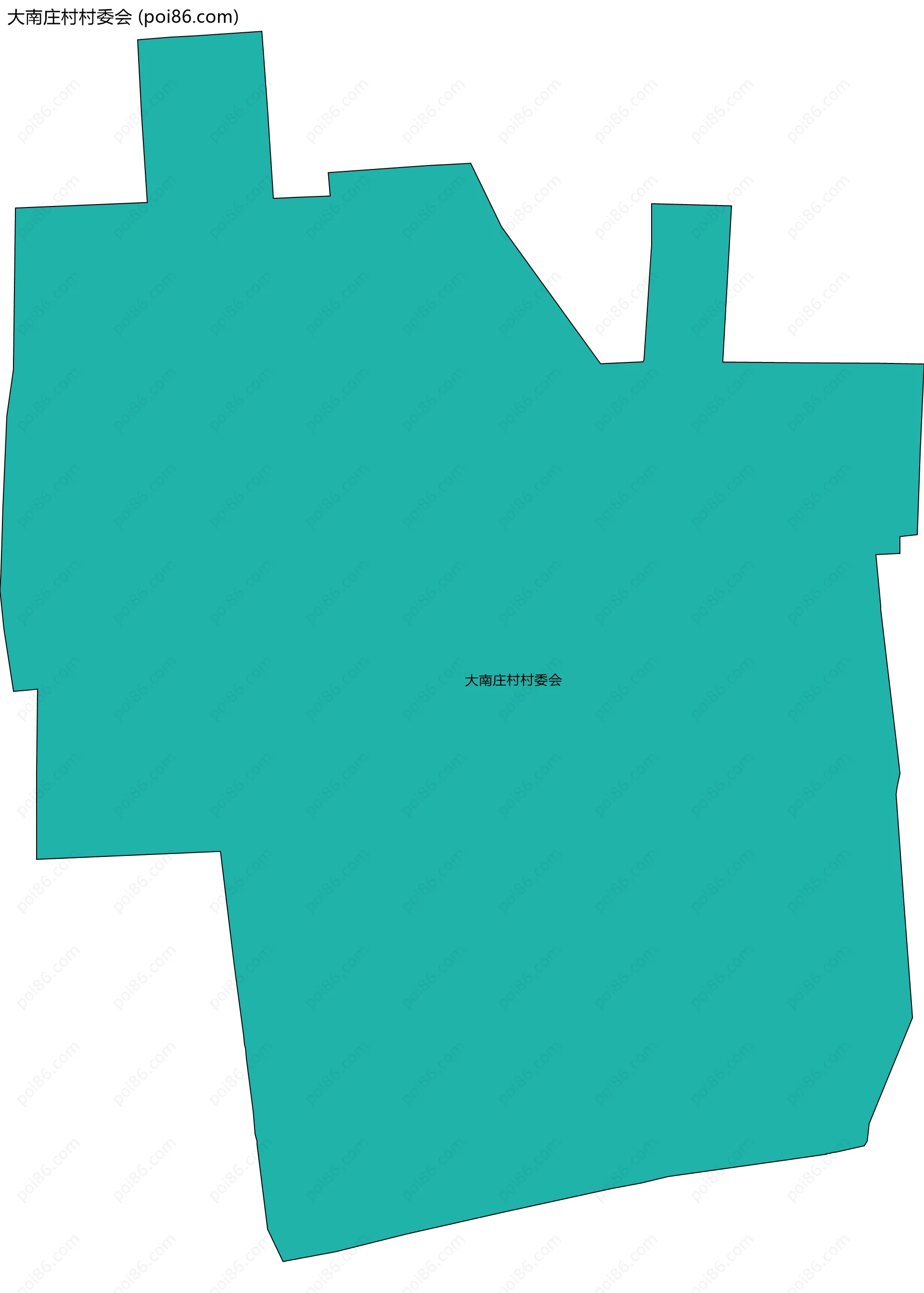 大南庄村村委会边界地图