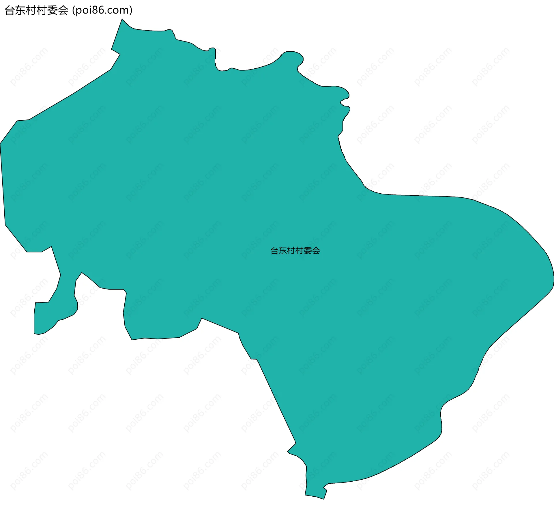 台东村村委会边界地图