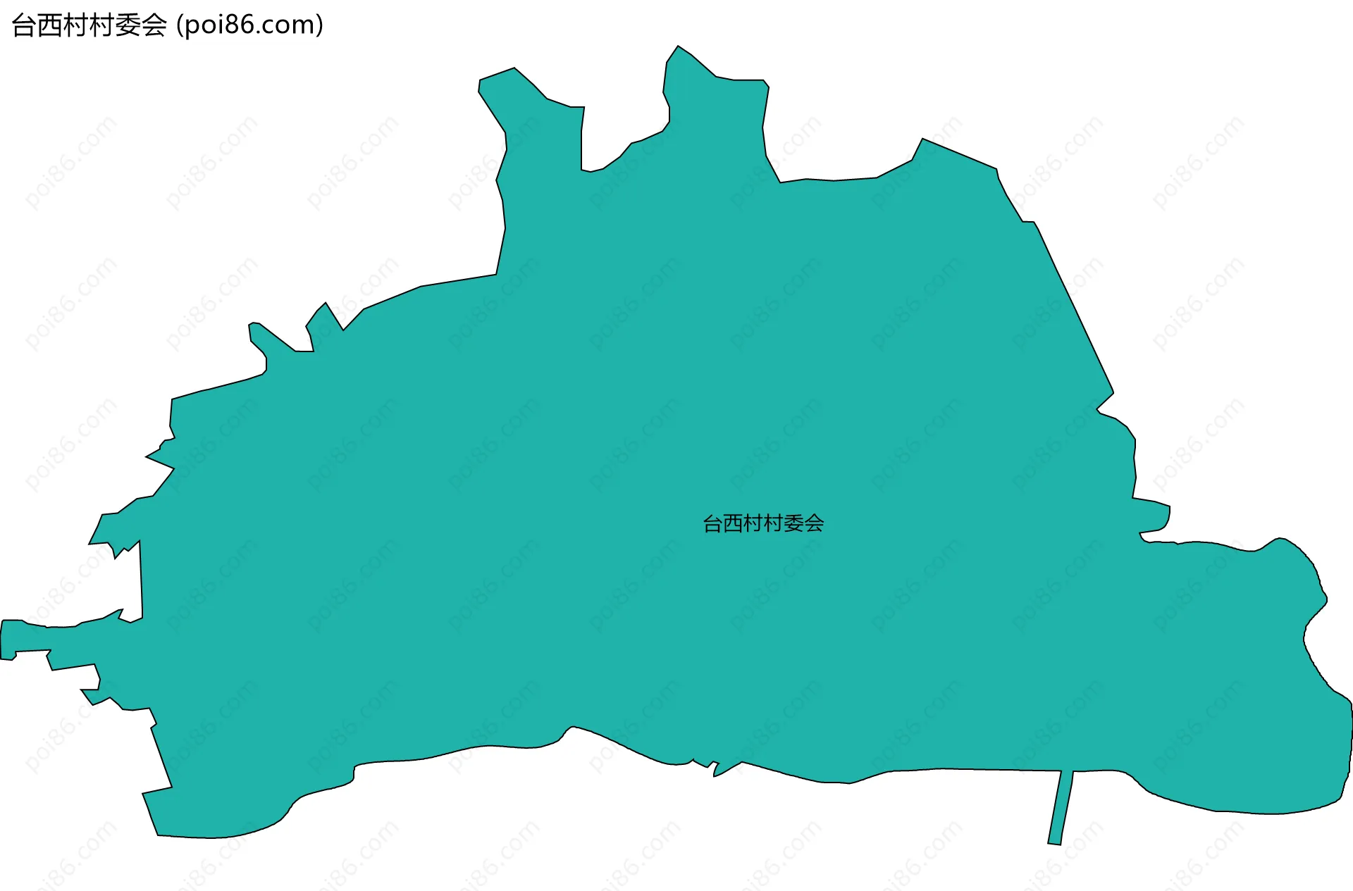 台西村村委会边界地图