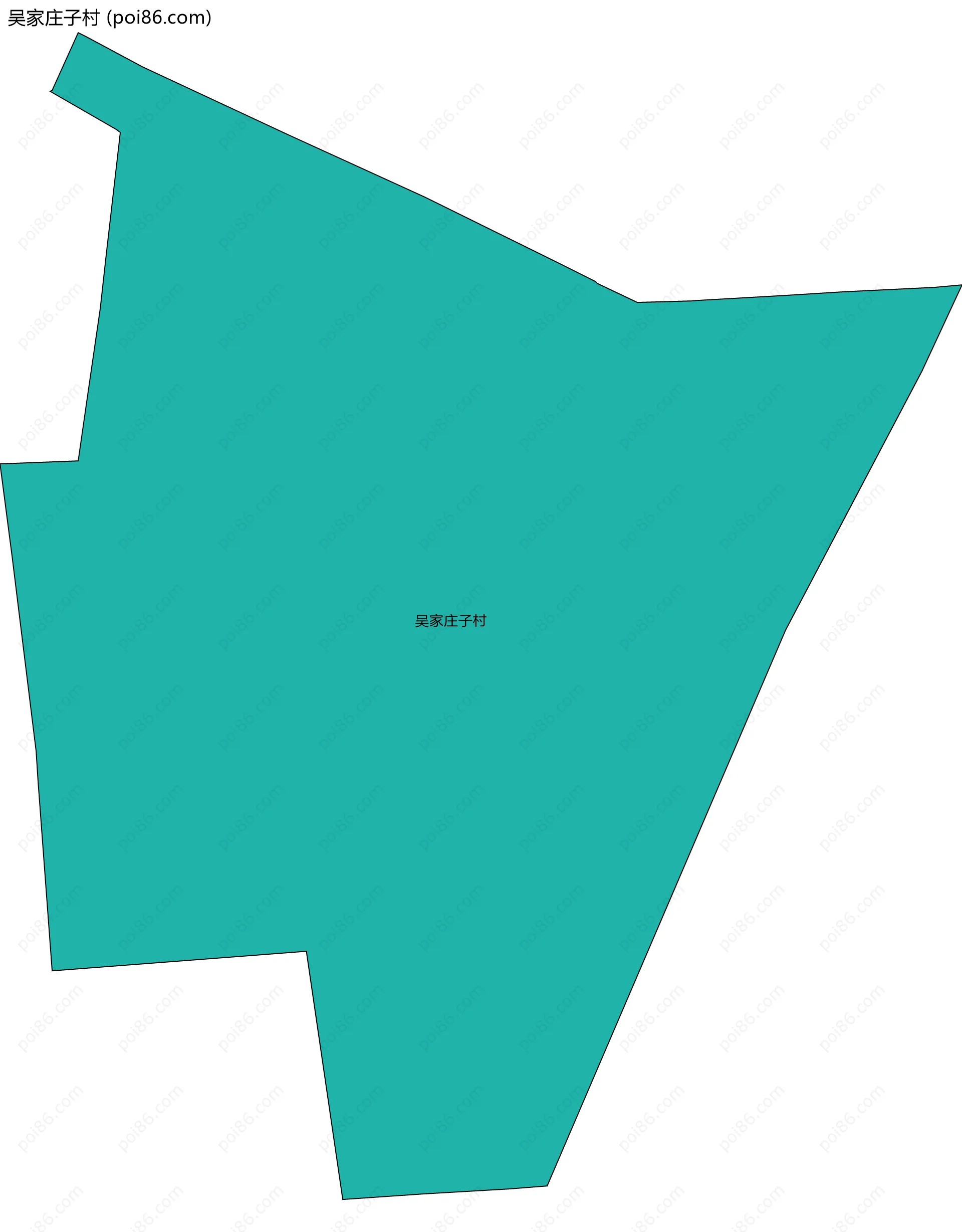 吴家庄子村边界地图