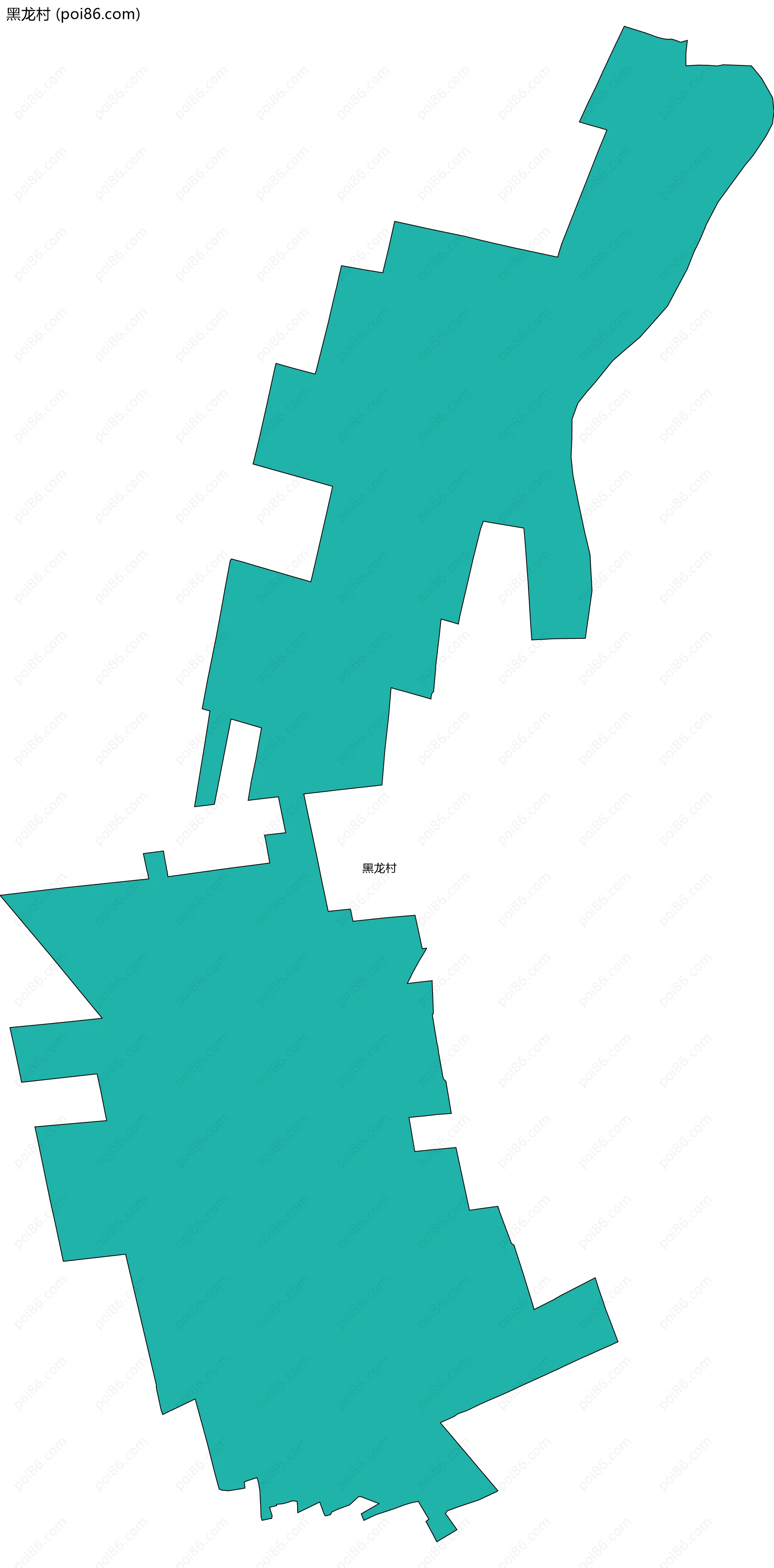 黑龙村边界地图