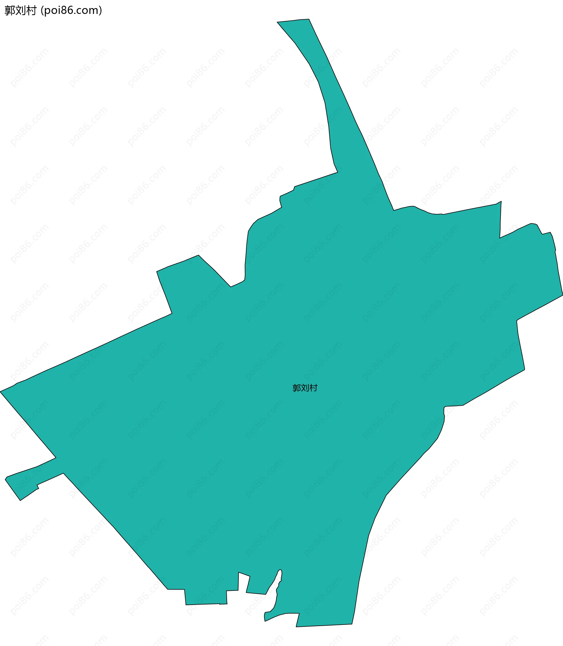 郭刘村边界地图