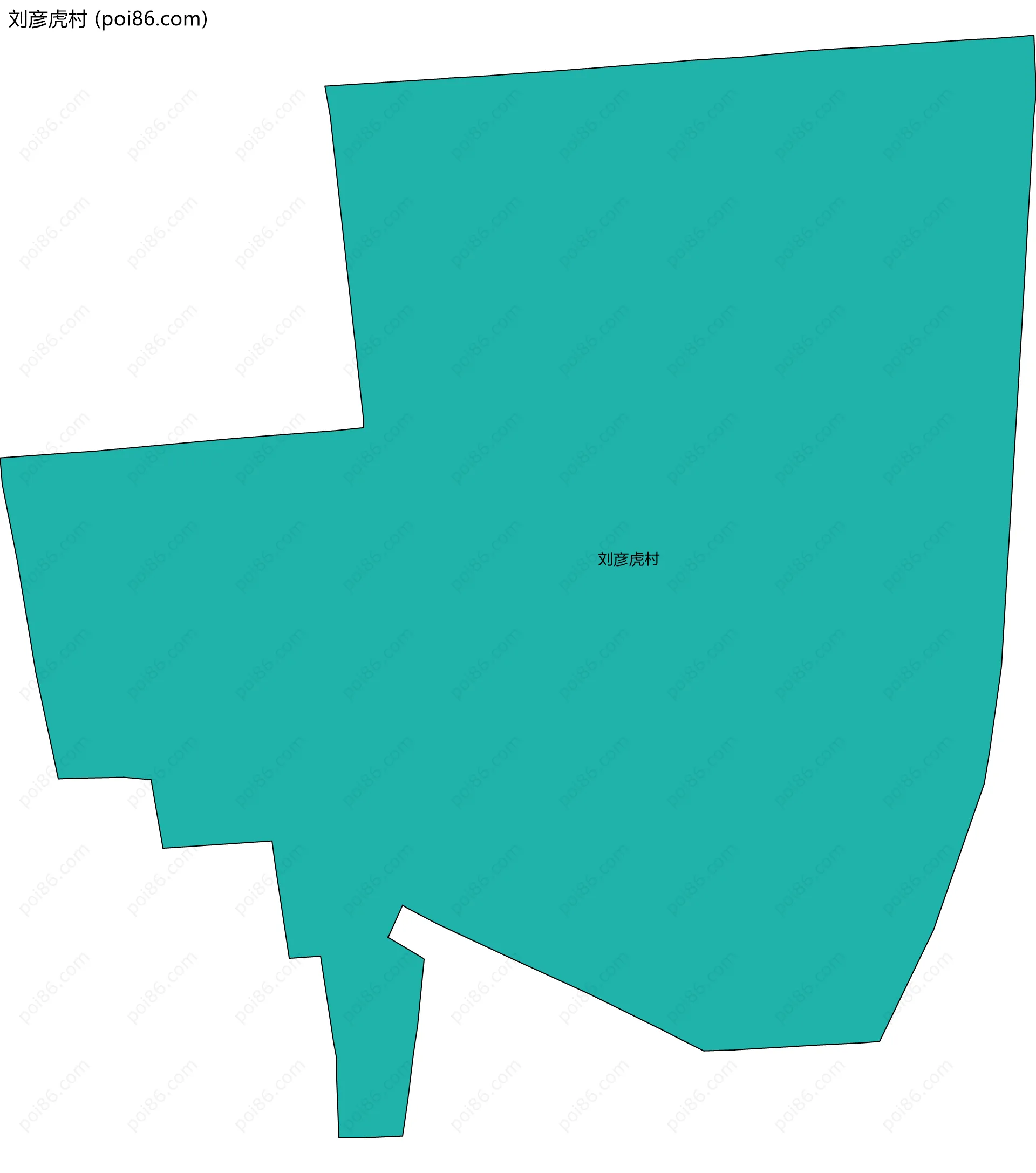 刘彦虎村边界地图