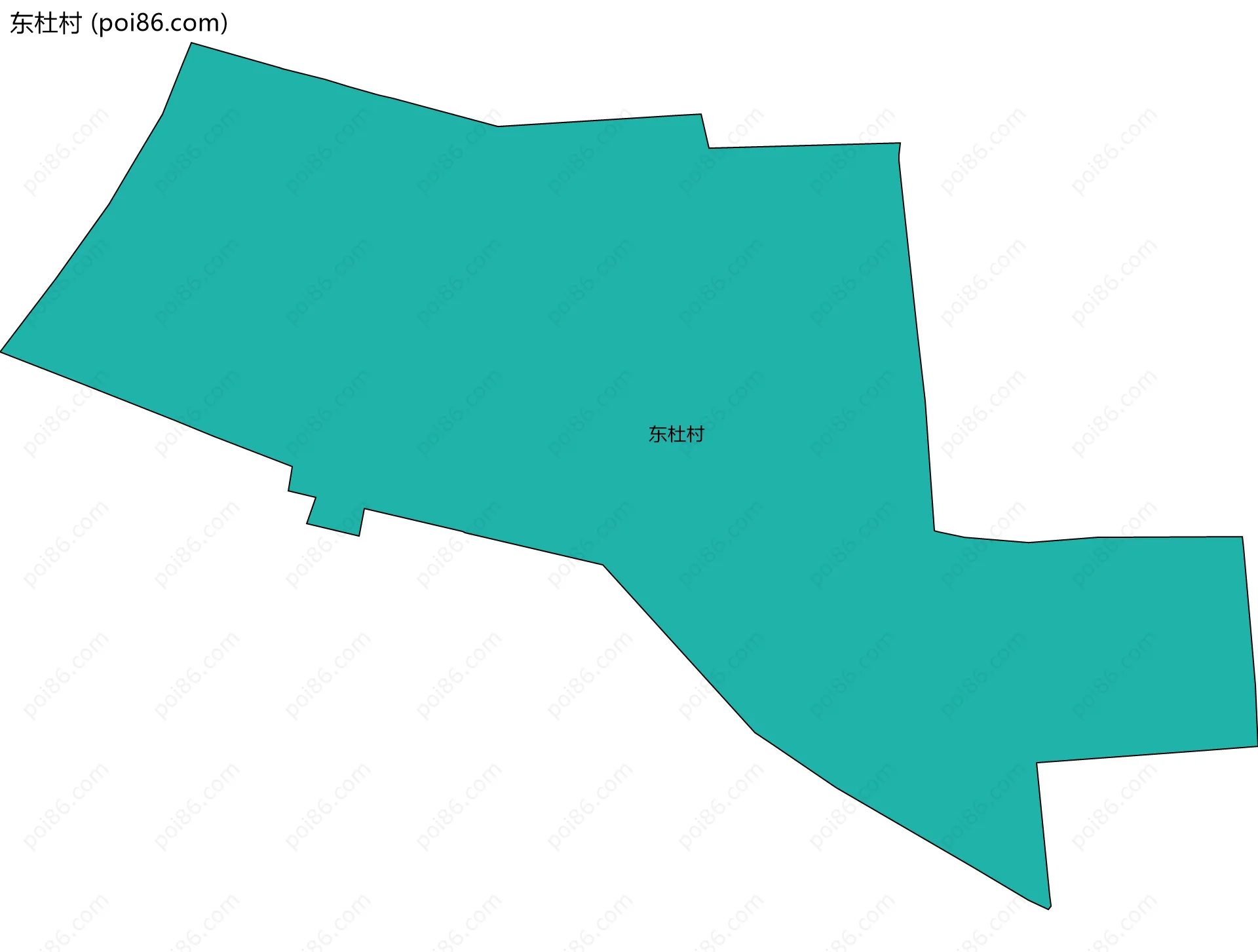 东杜村边界地图