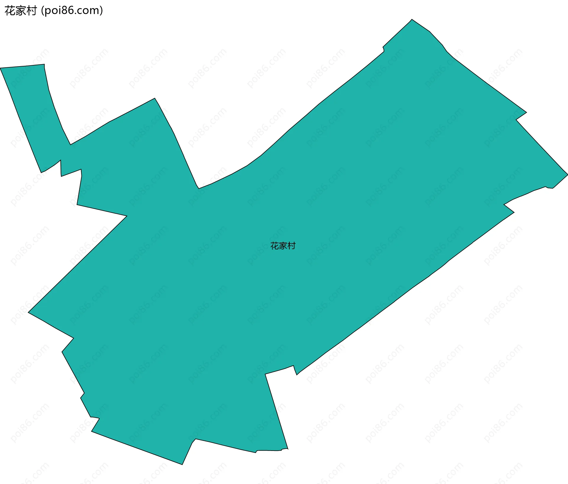 花家村边界地图