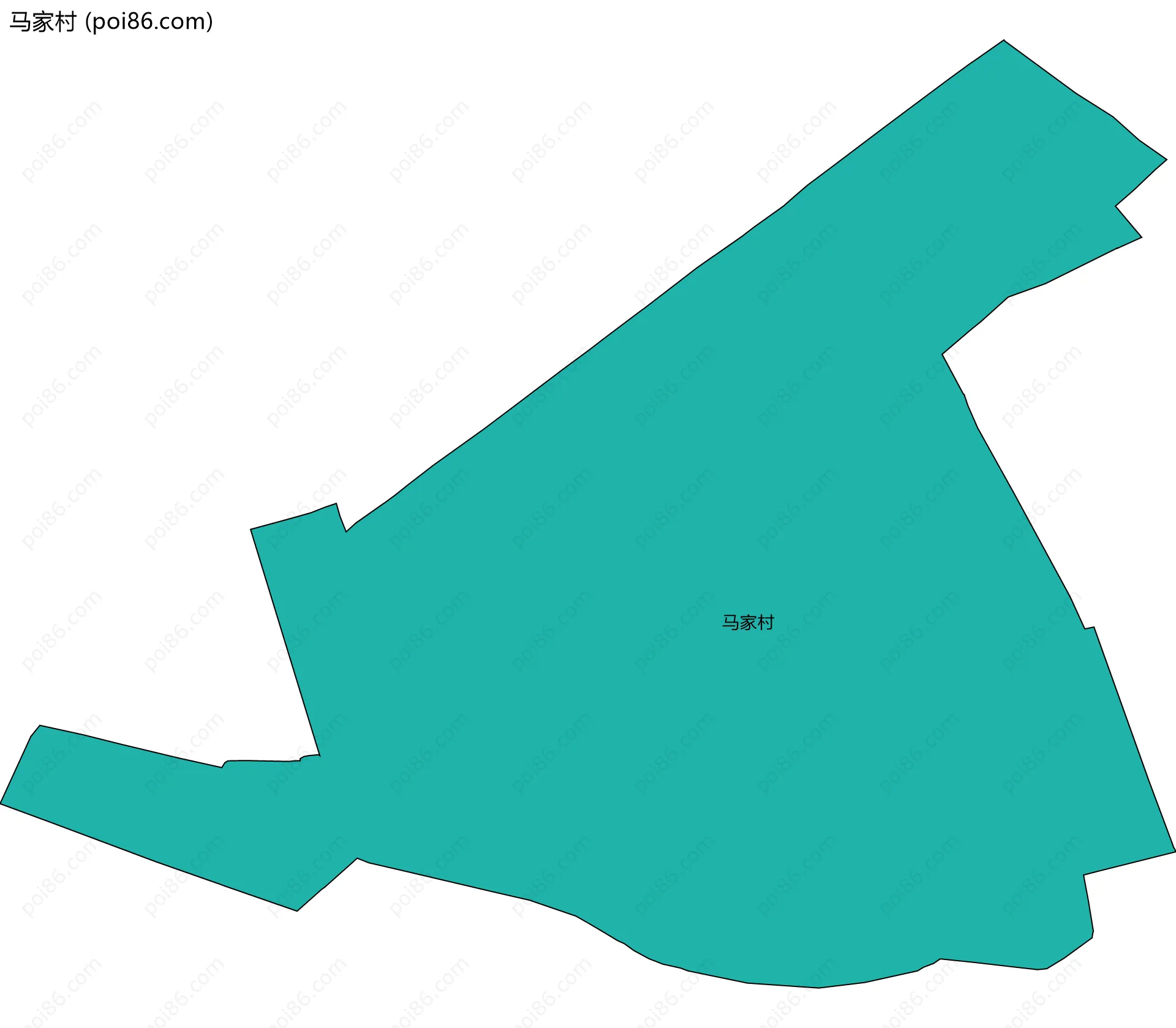 马家村边界地图