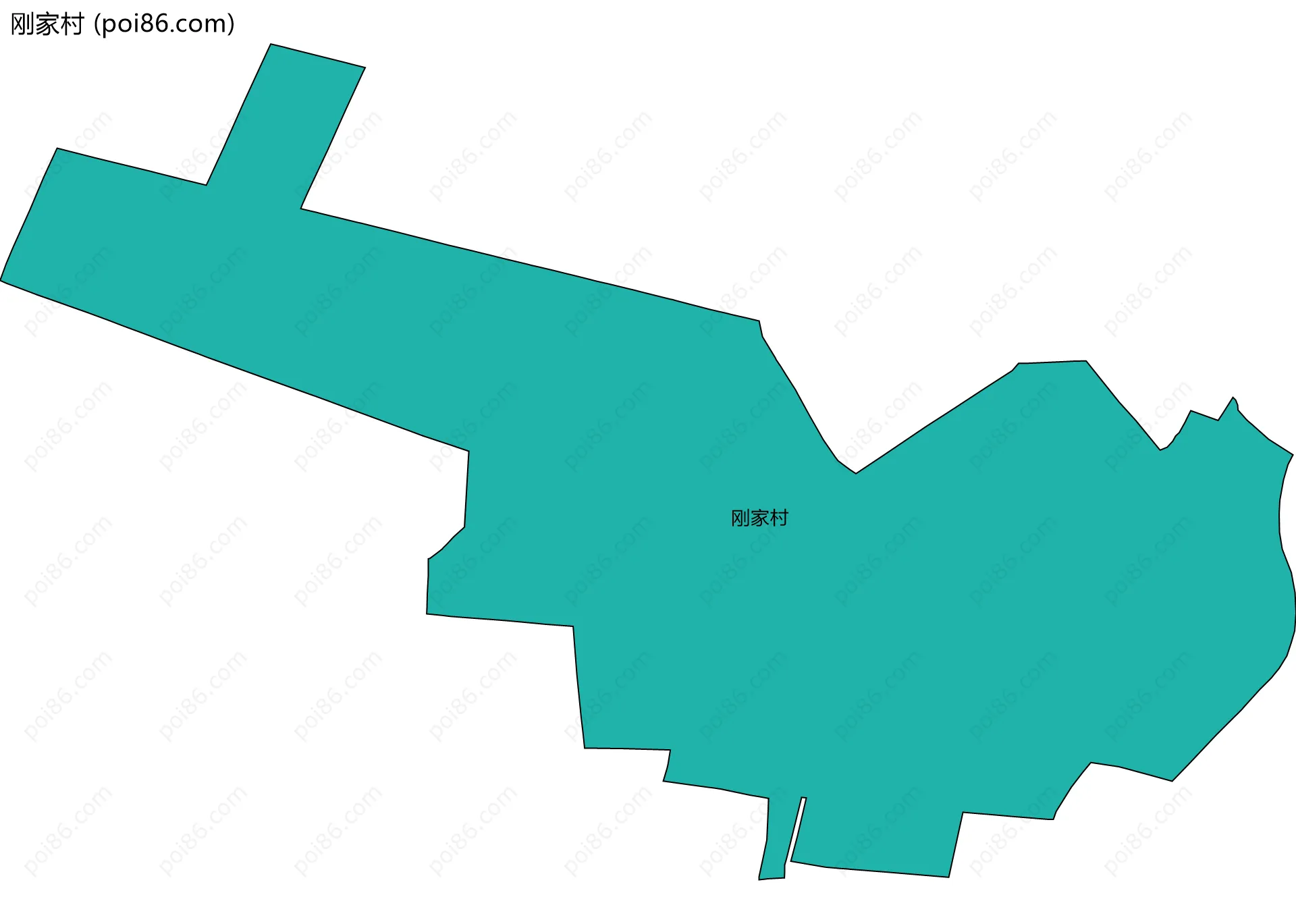 刚家村边界地图
