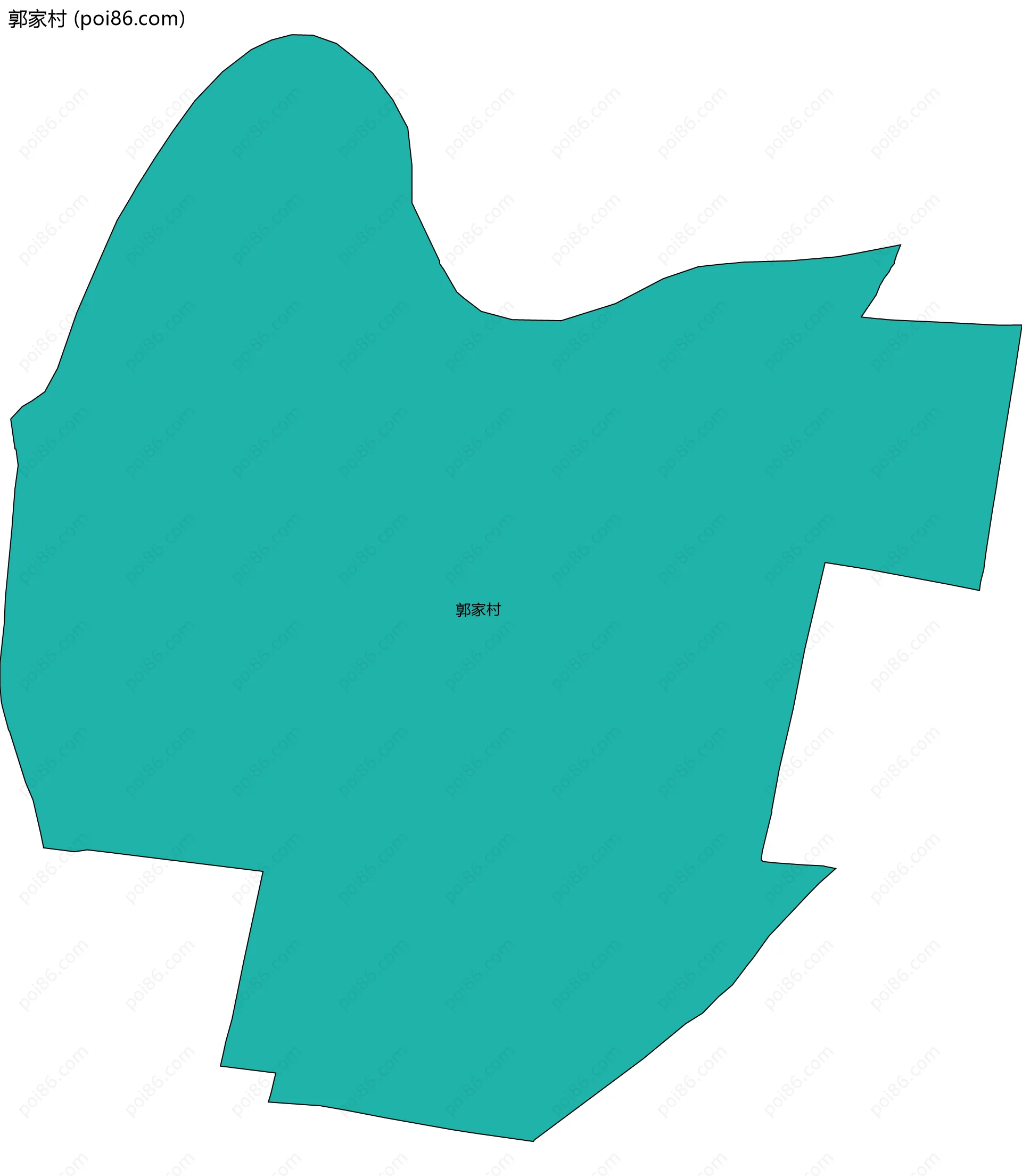 郭家村边界地图