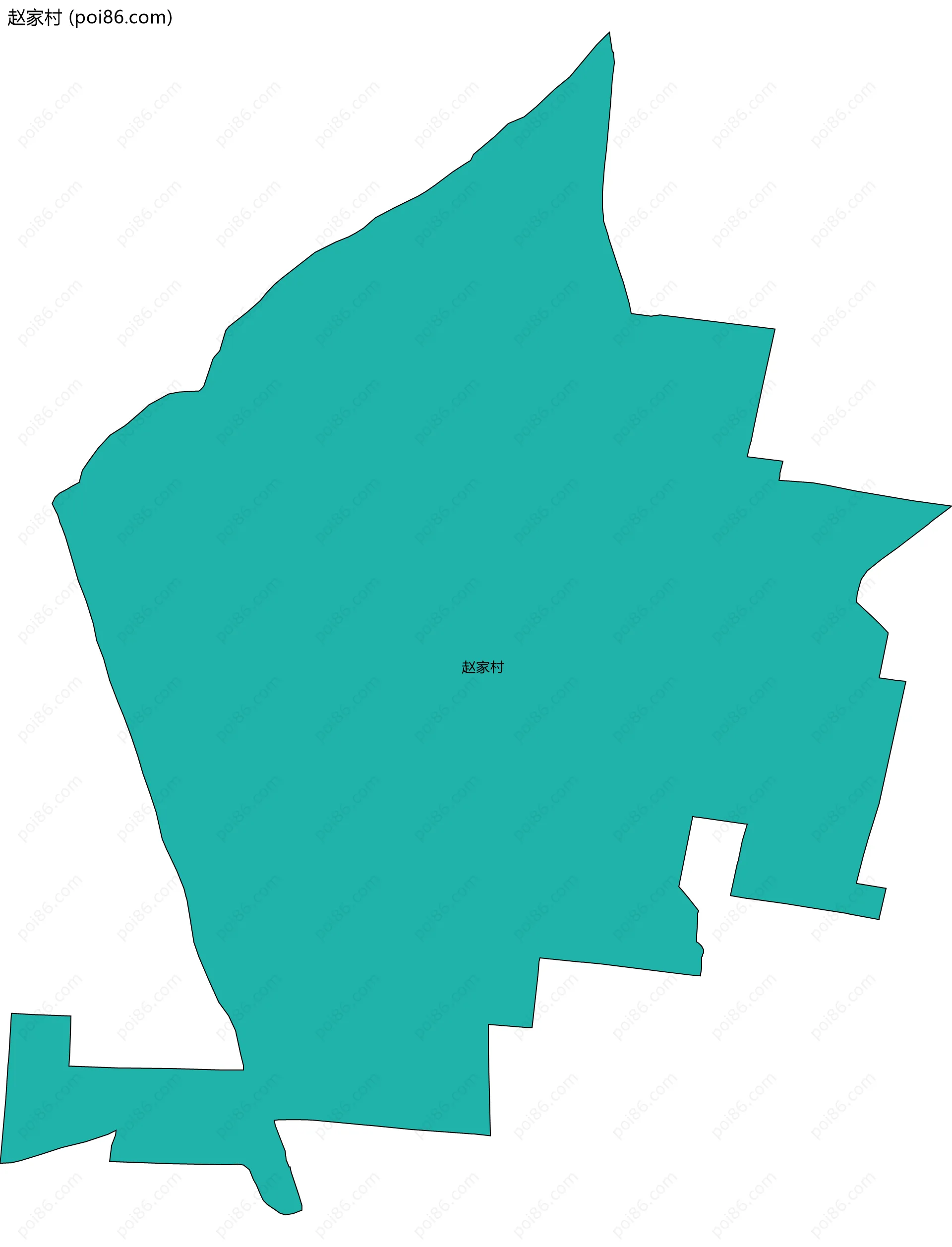 赵家村边界地图