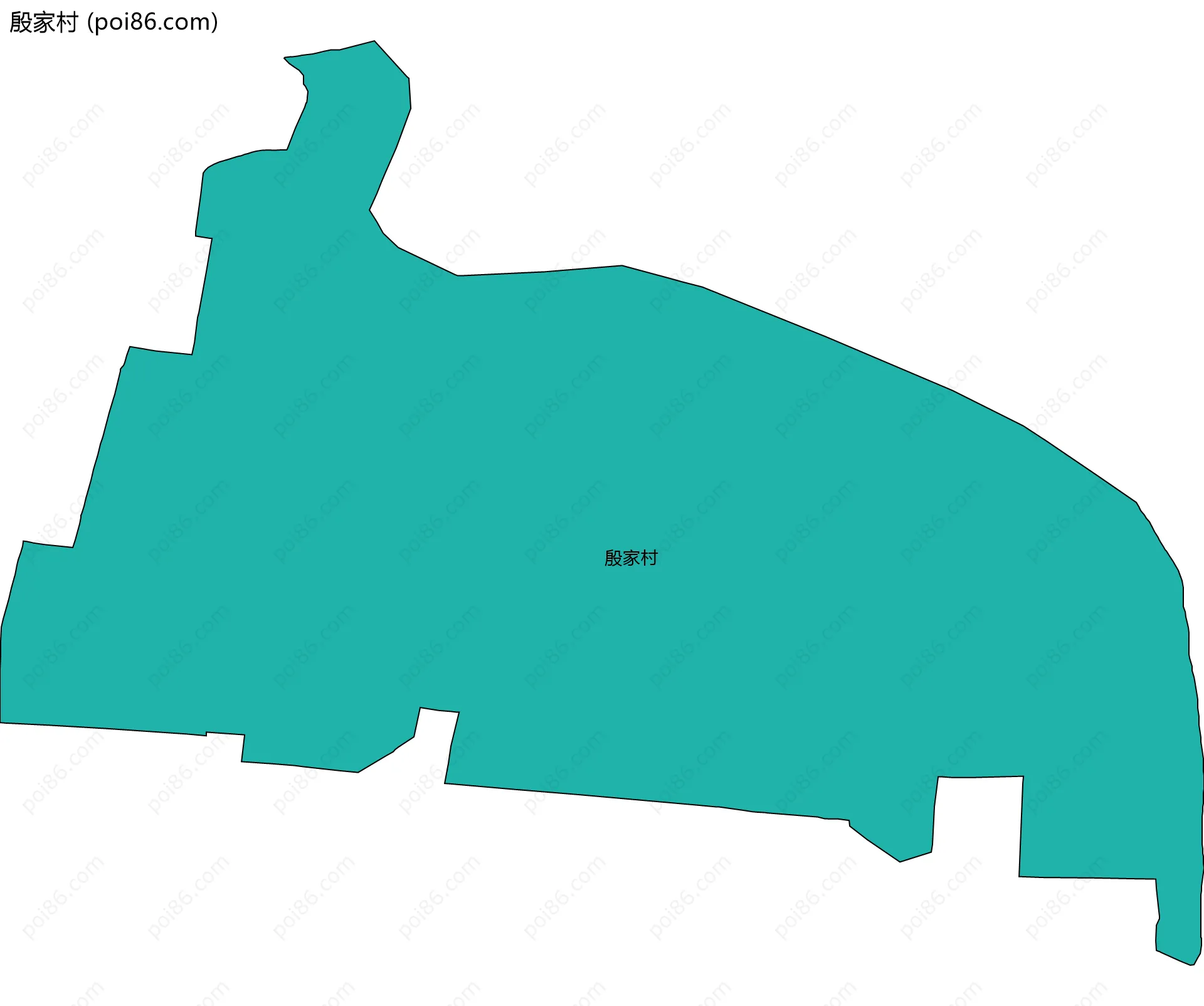 殷家村边界地图