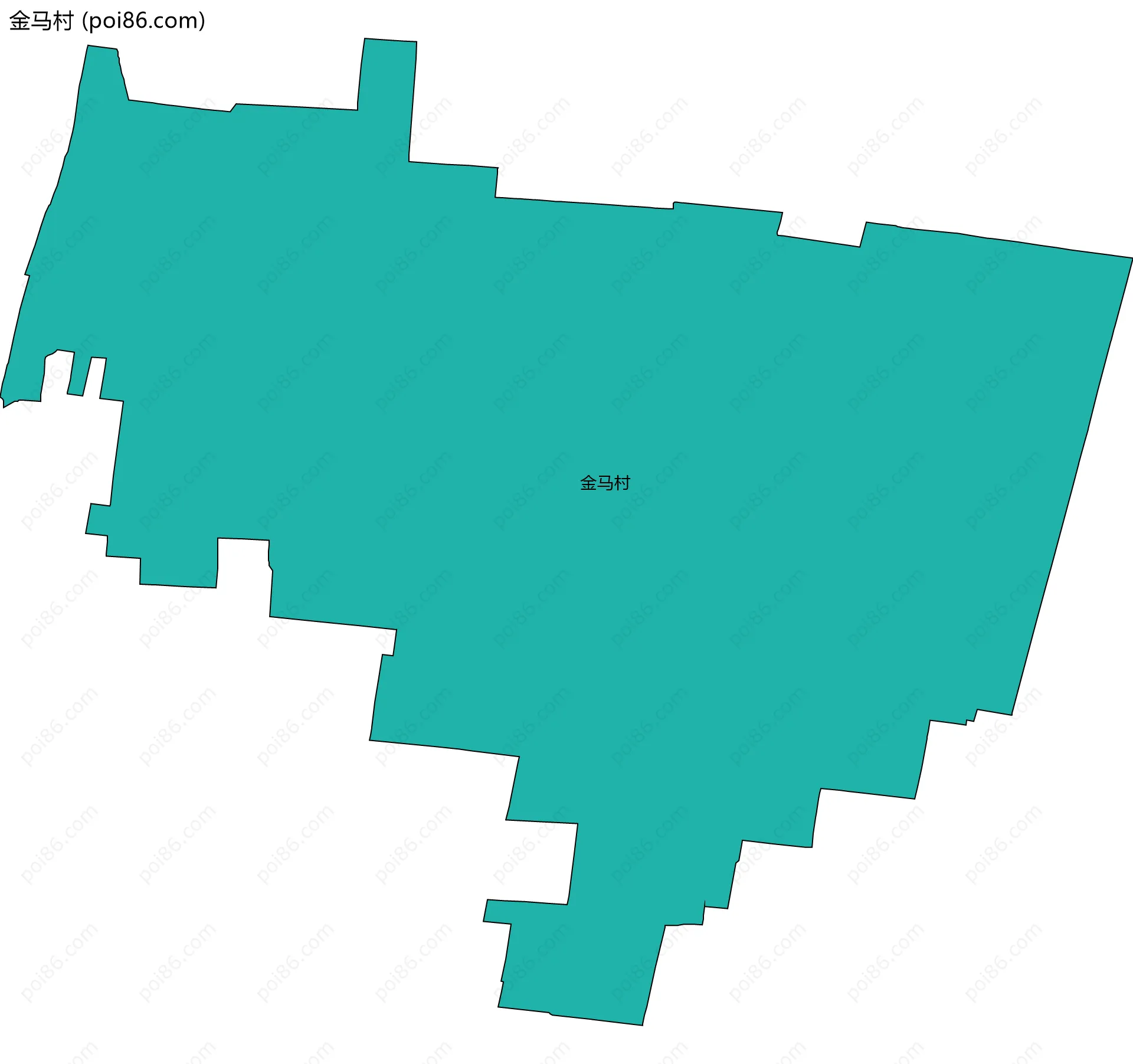 金马村边界地图