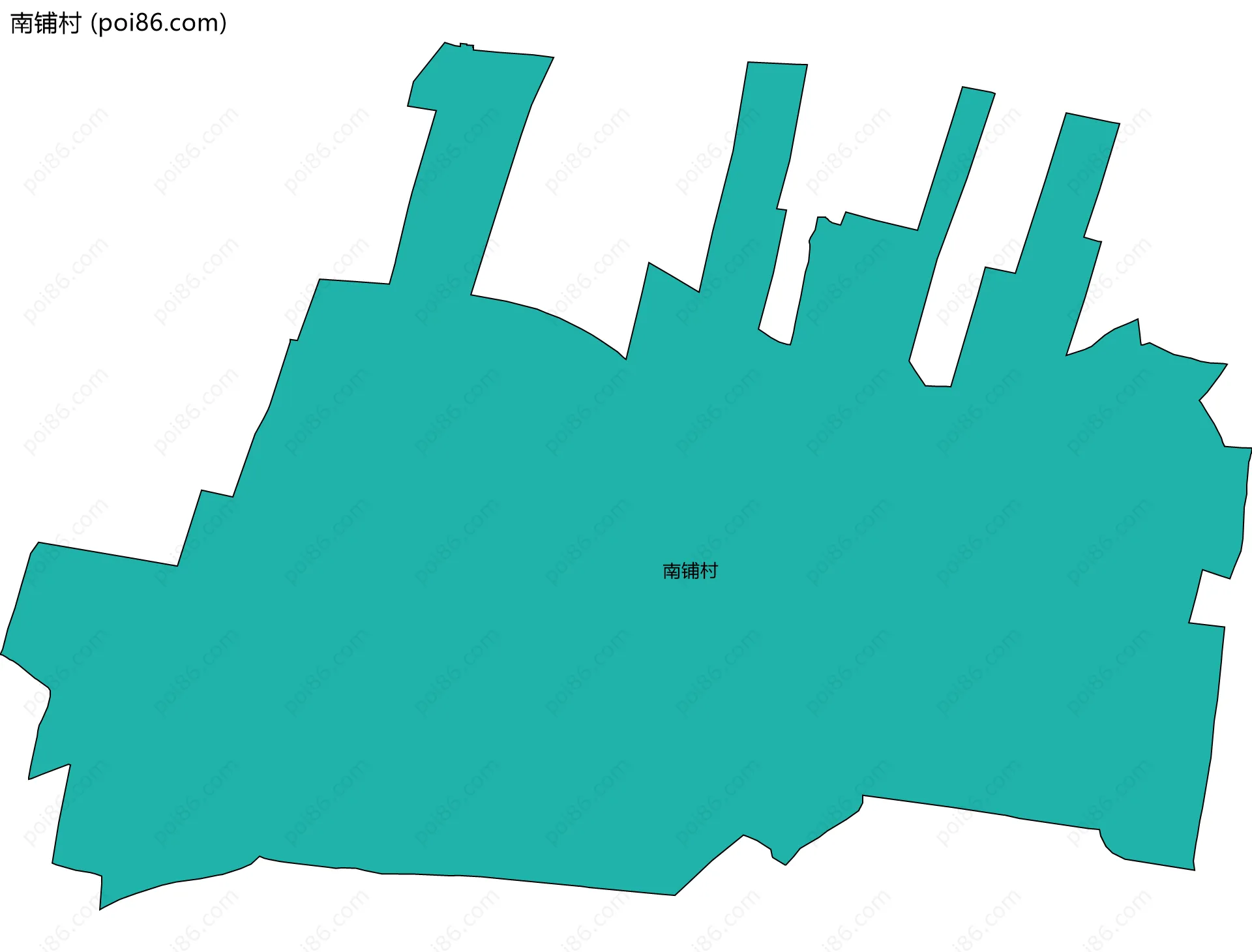 南铺村边界地图