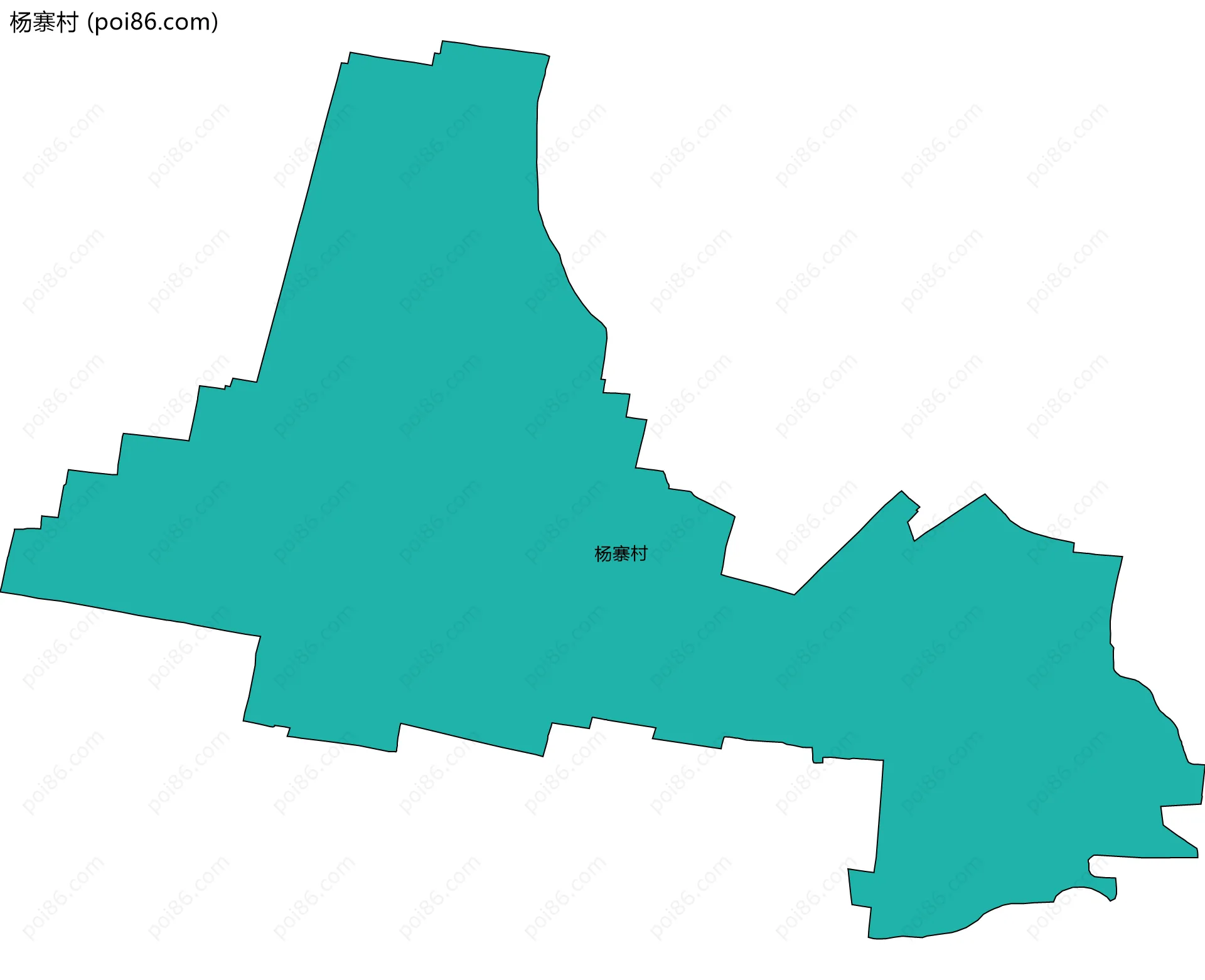 杨寨村边界地图