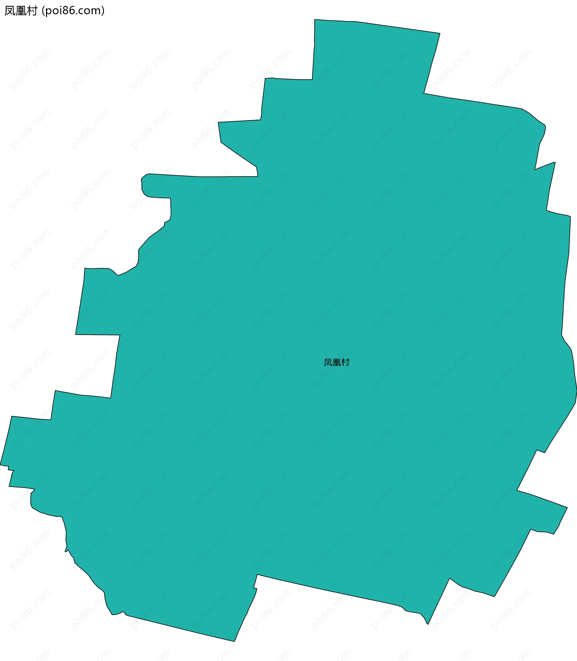 凤凰村边界地图
