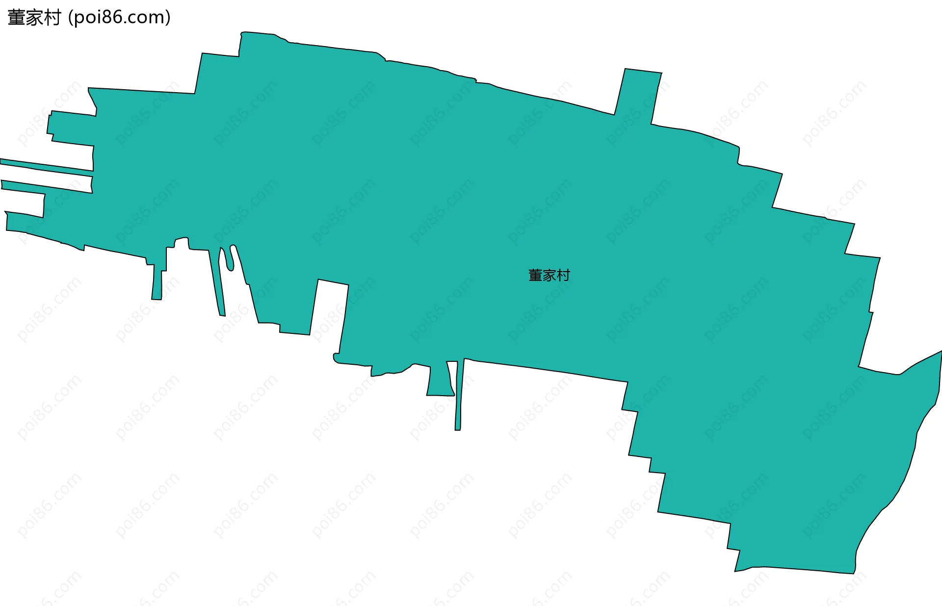 董家村边界地图