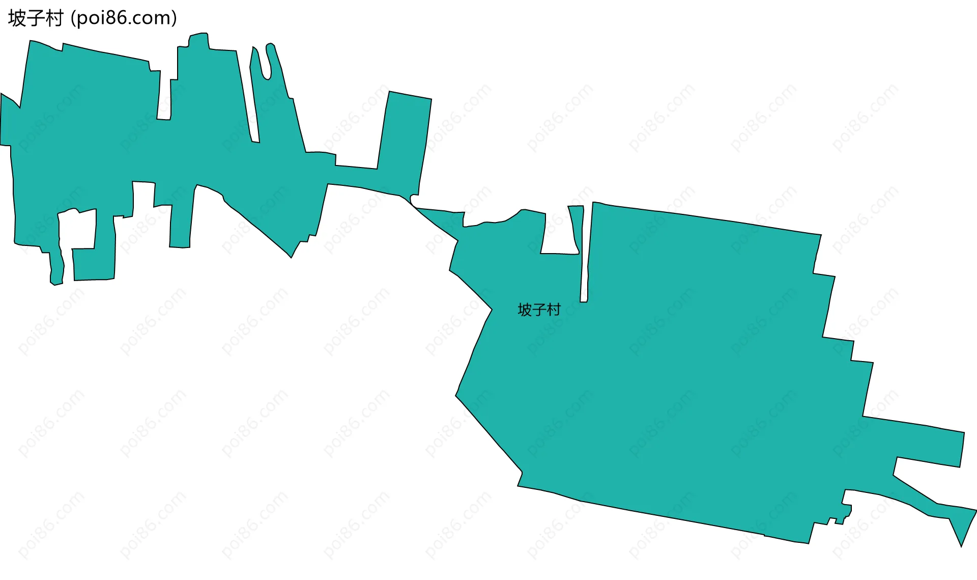 坡子村边界地图