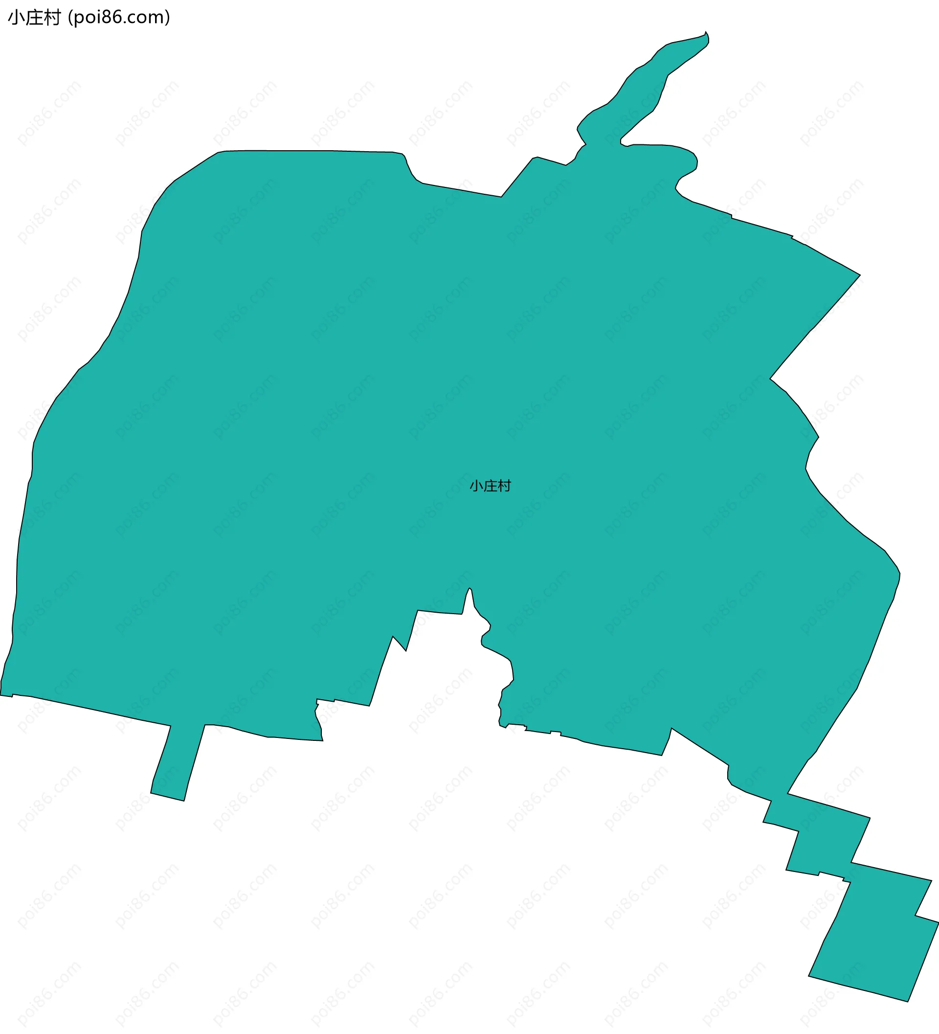 小庄村边界地图