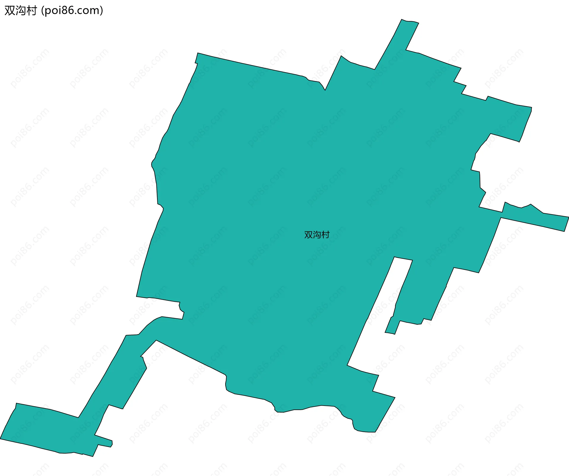 双沟村边界地图