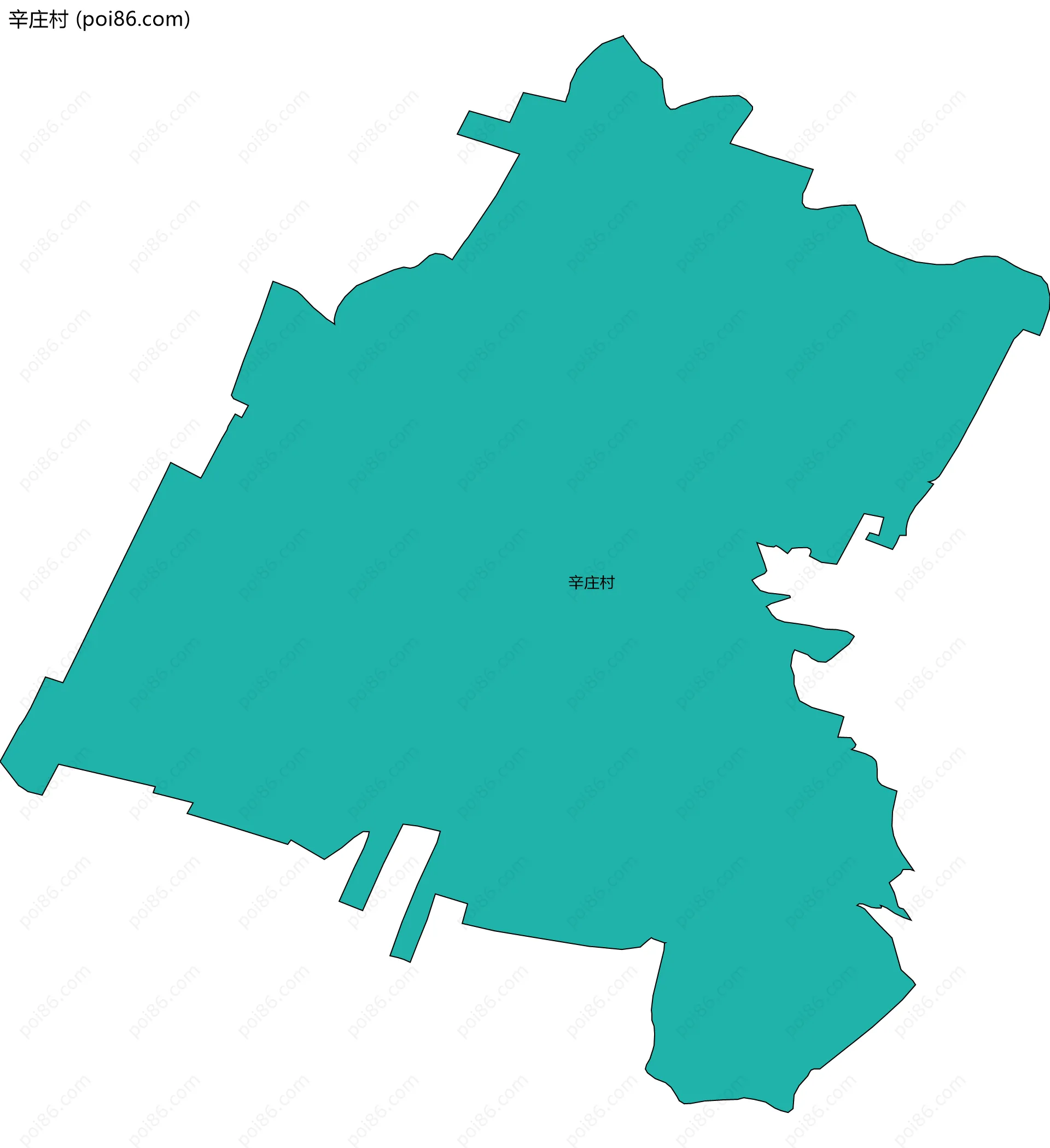 辛庄村边界地图