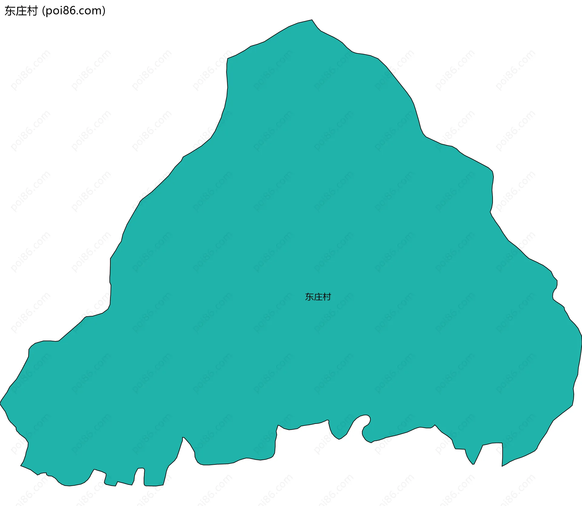 东庄村边界地图