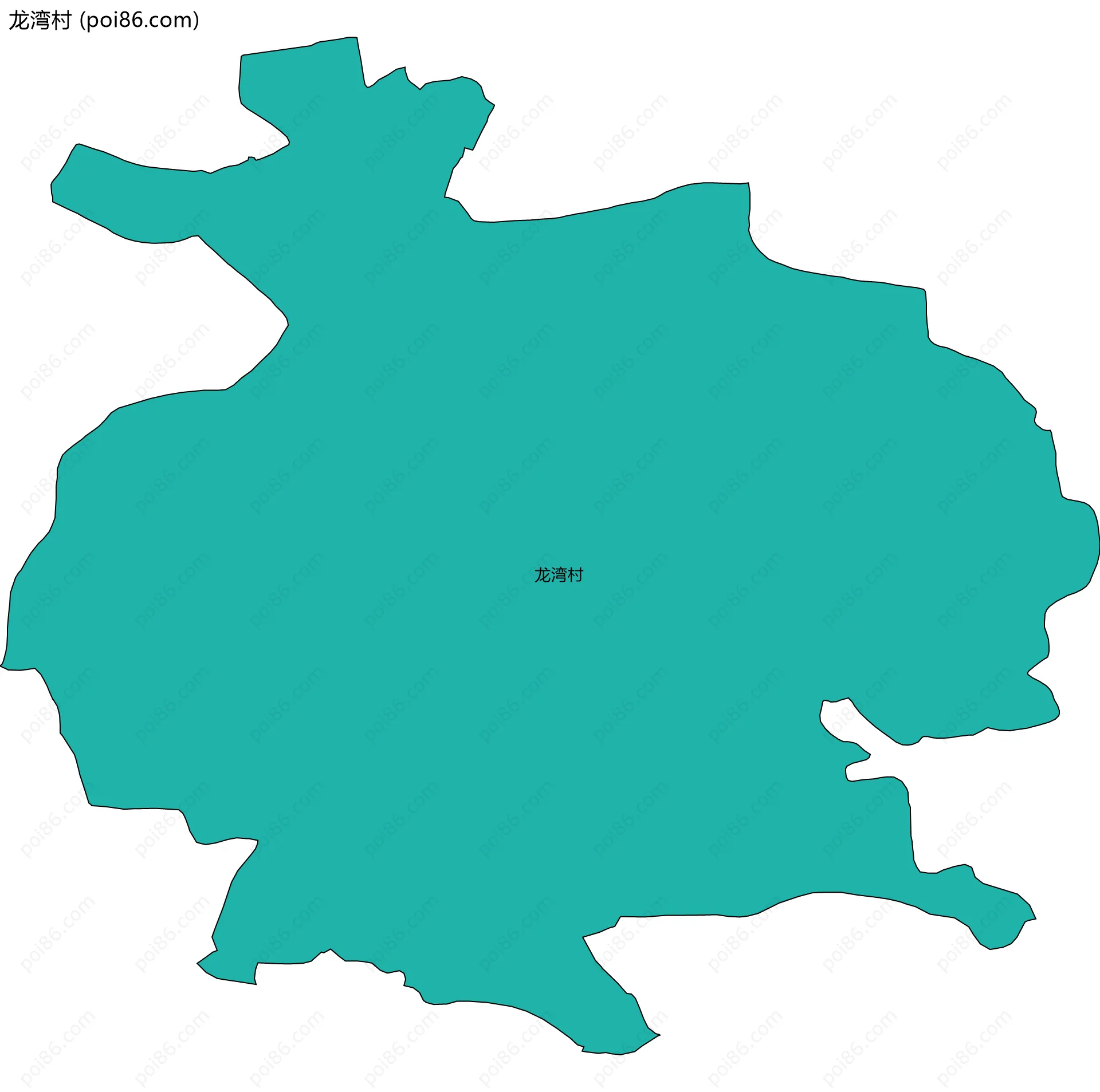 龙湾村边界地图