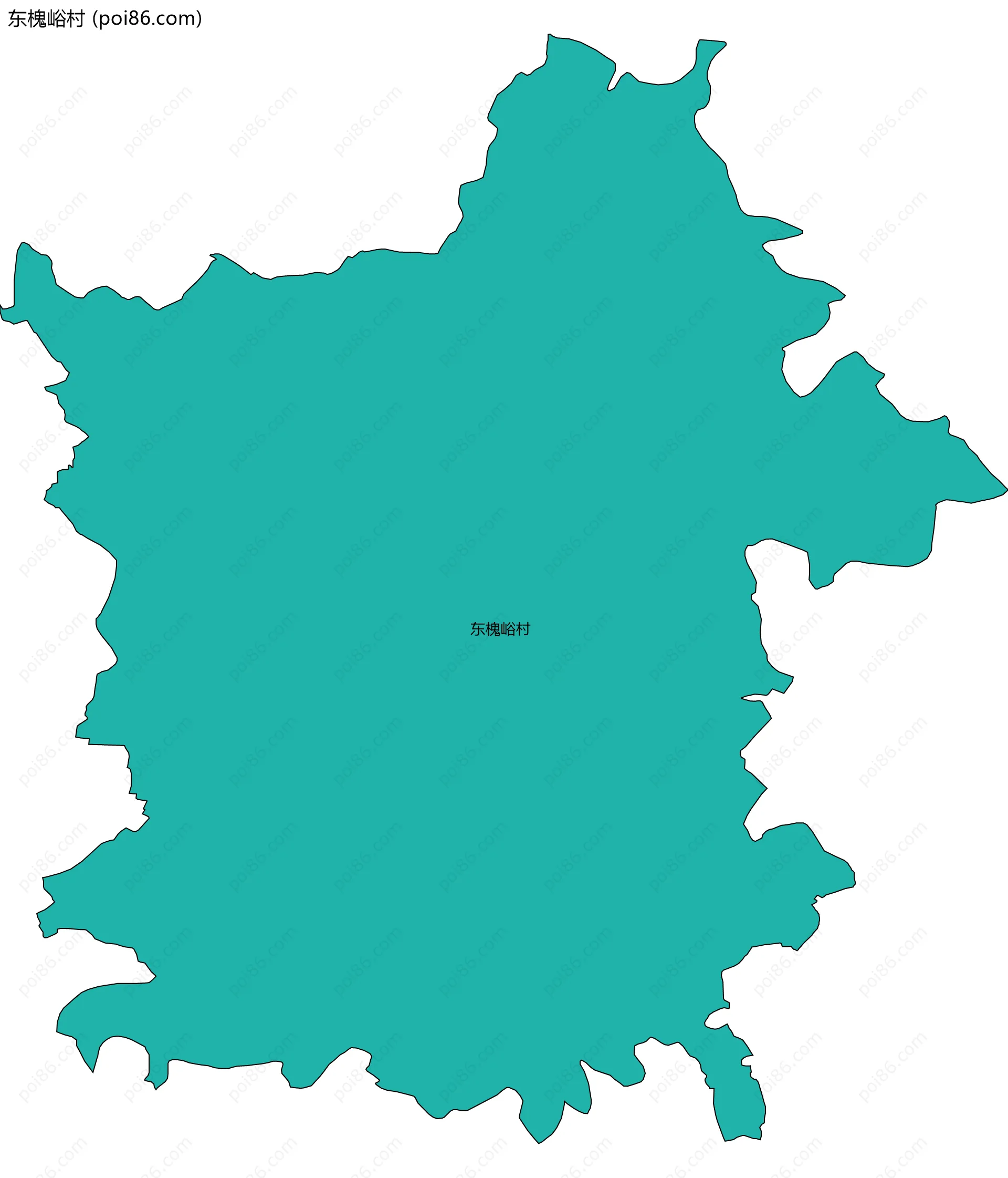 东槐峪村边界地图