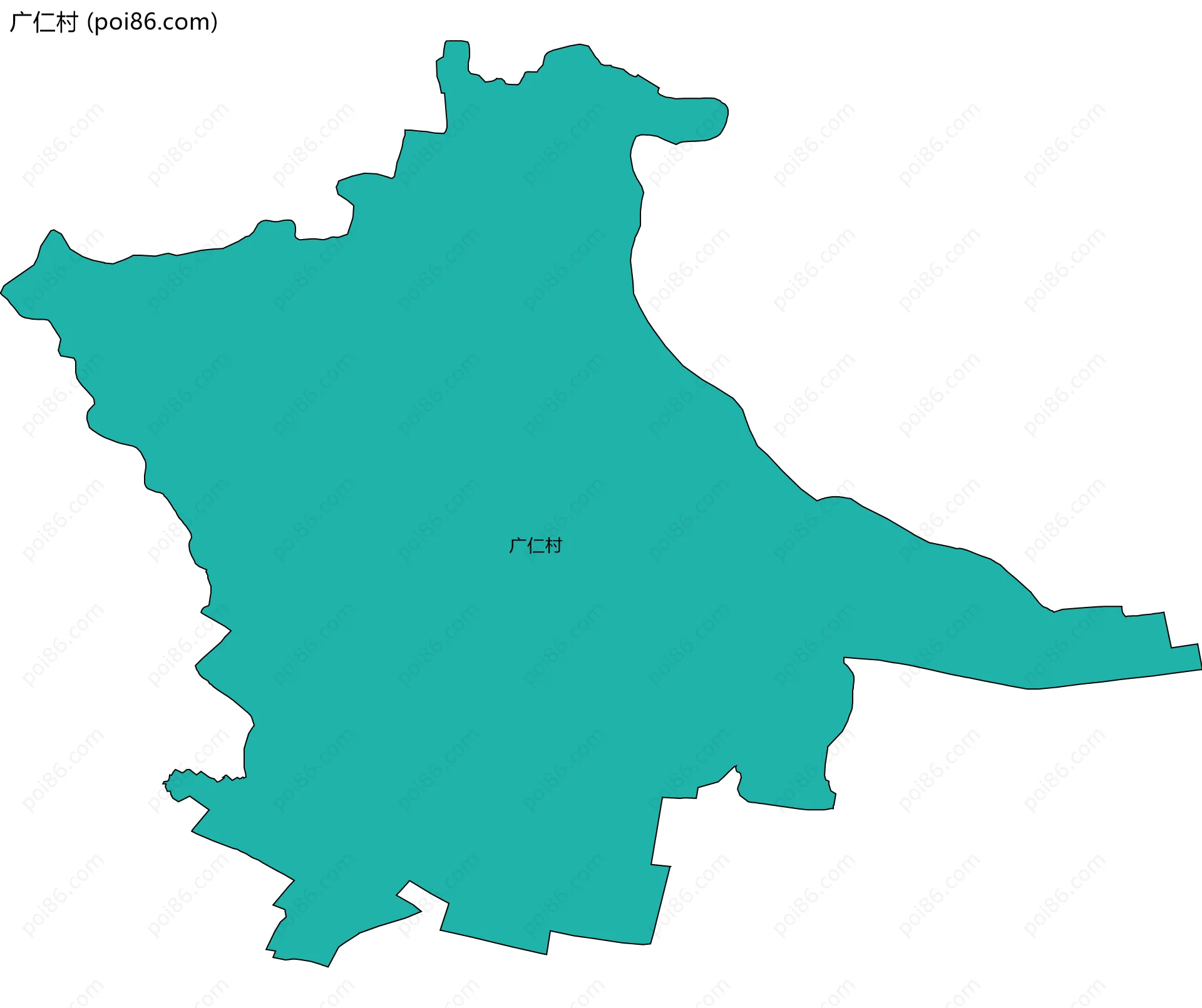 广仁村边界地图