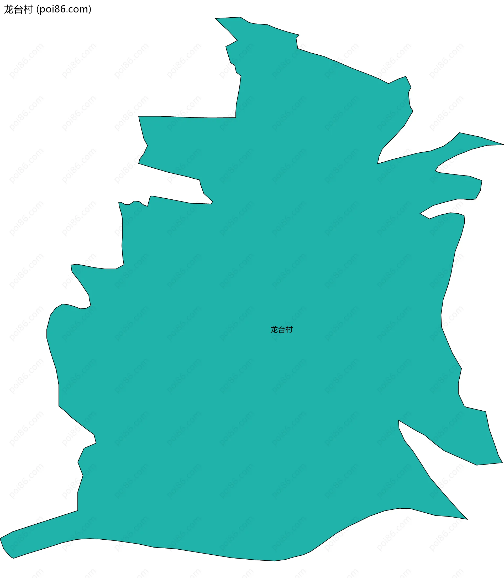 龙台村边界地图