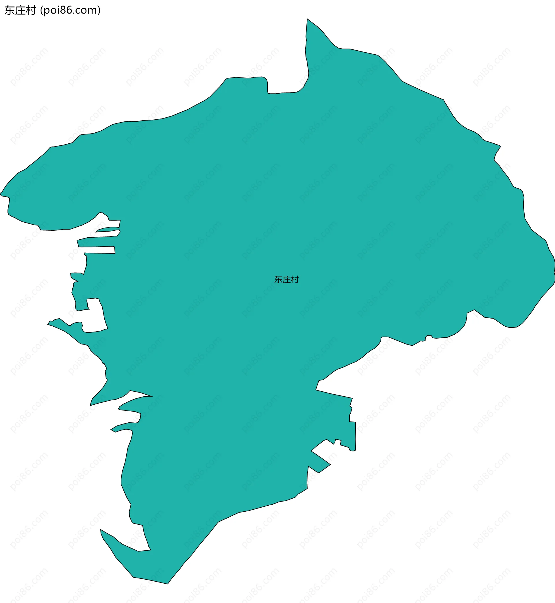 东庄村边界地图