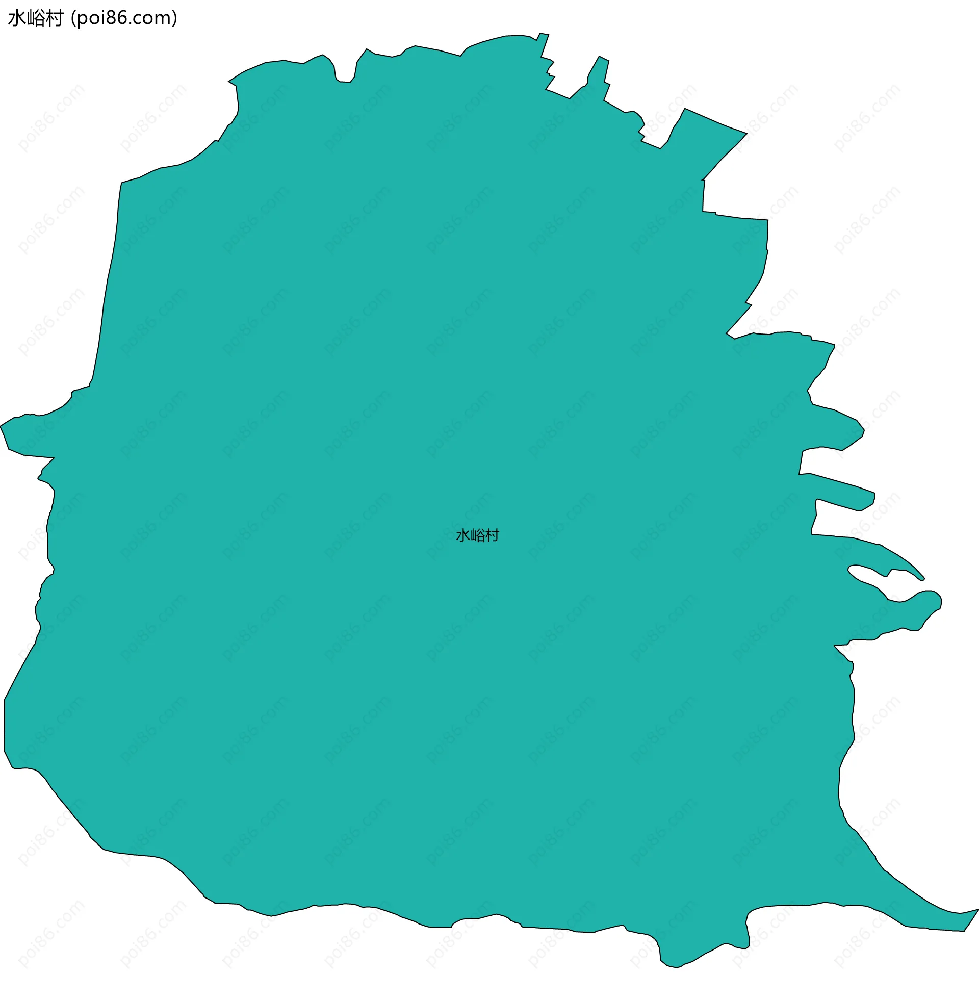 水峪村边界地图