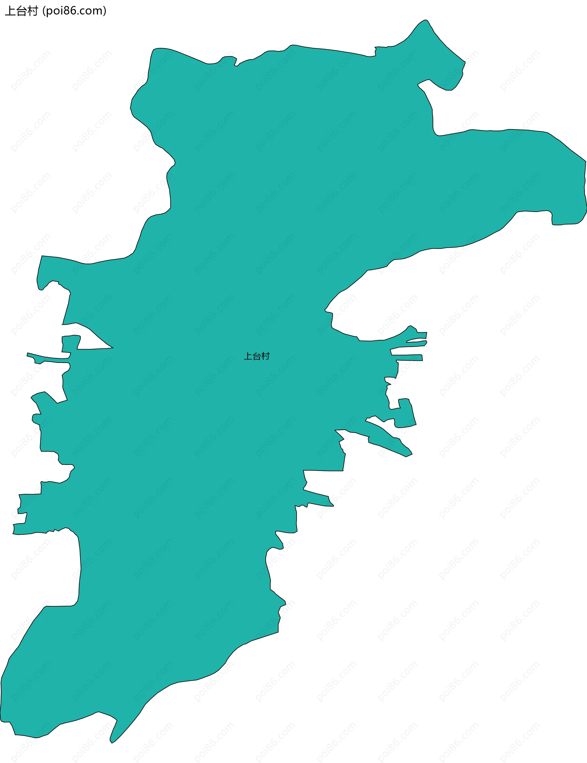 上台村边界地图