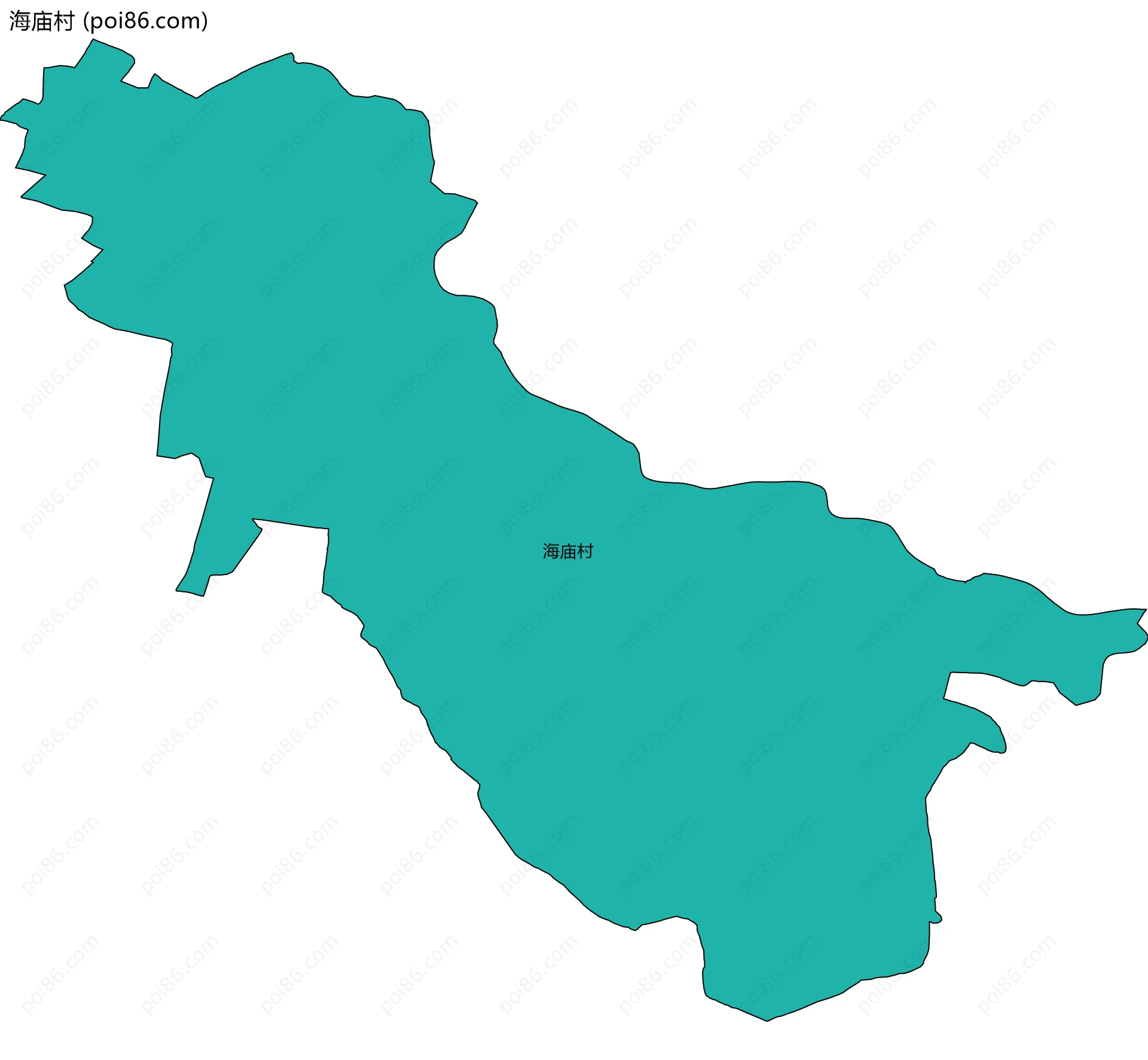 海庙村边界地图