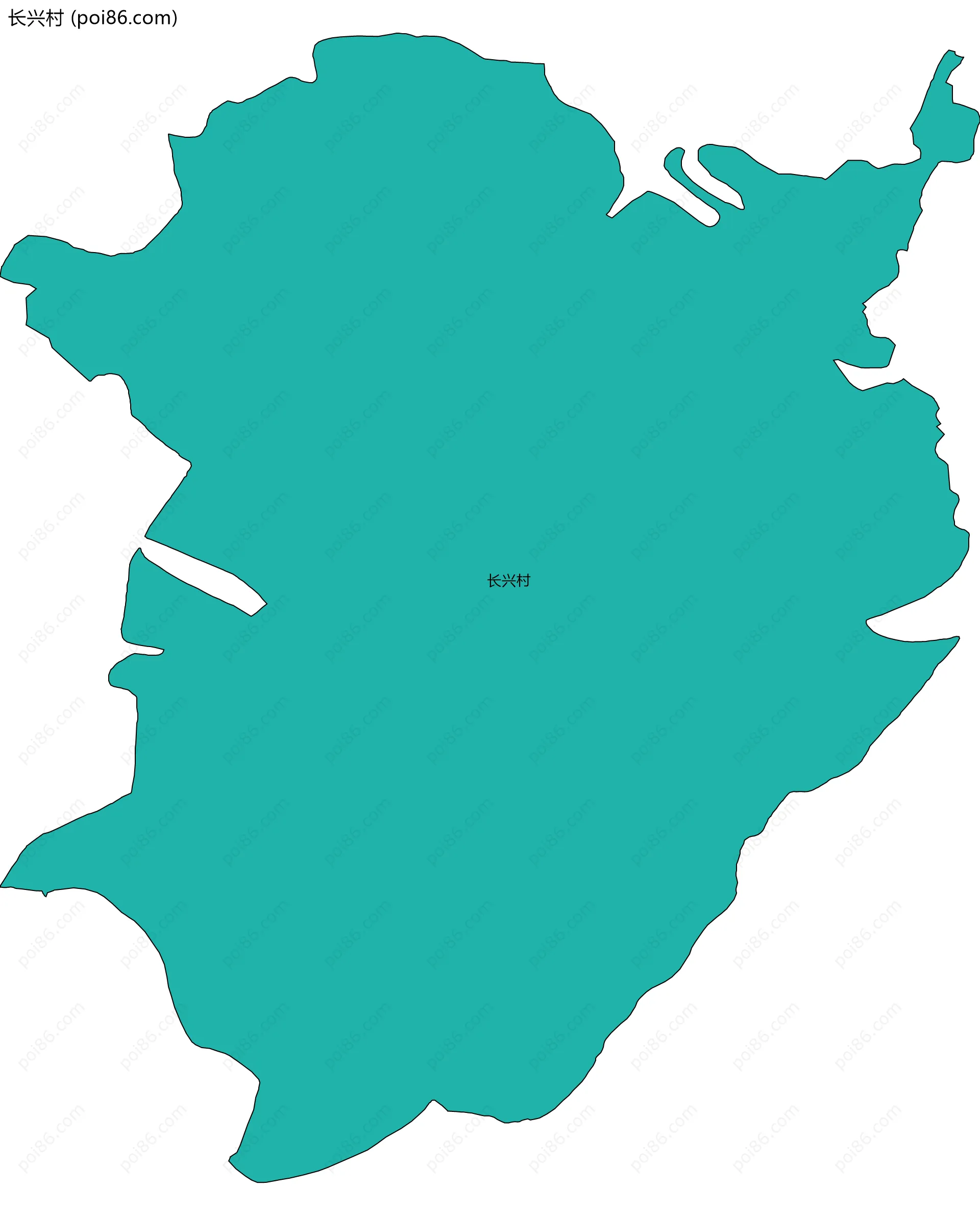 长兴村边界地图