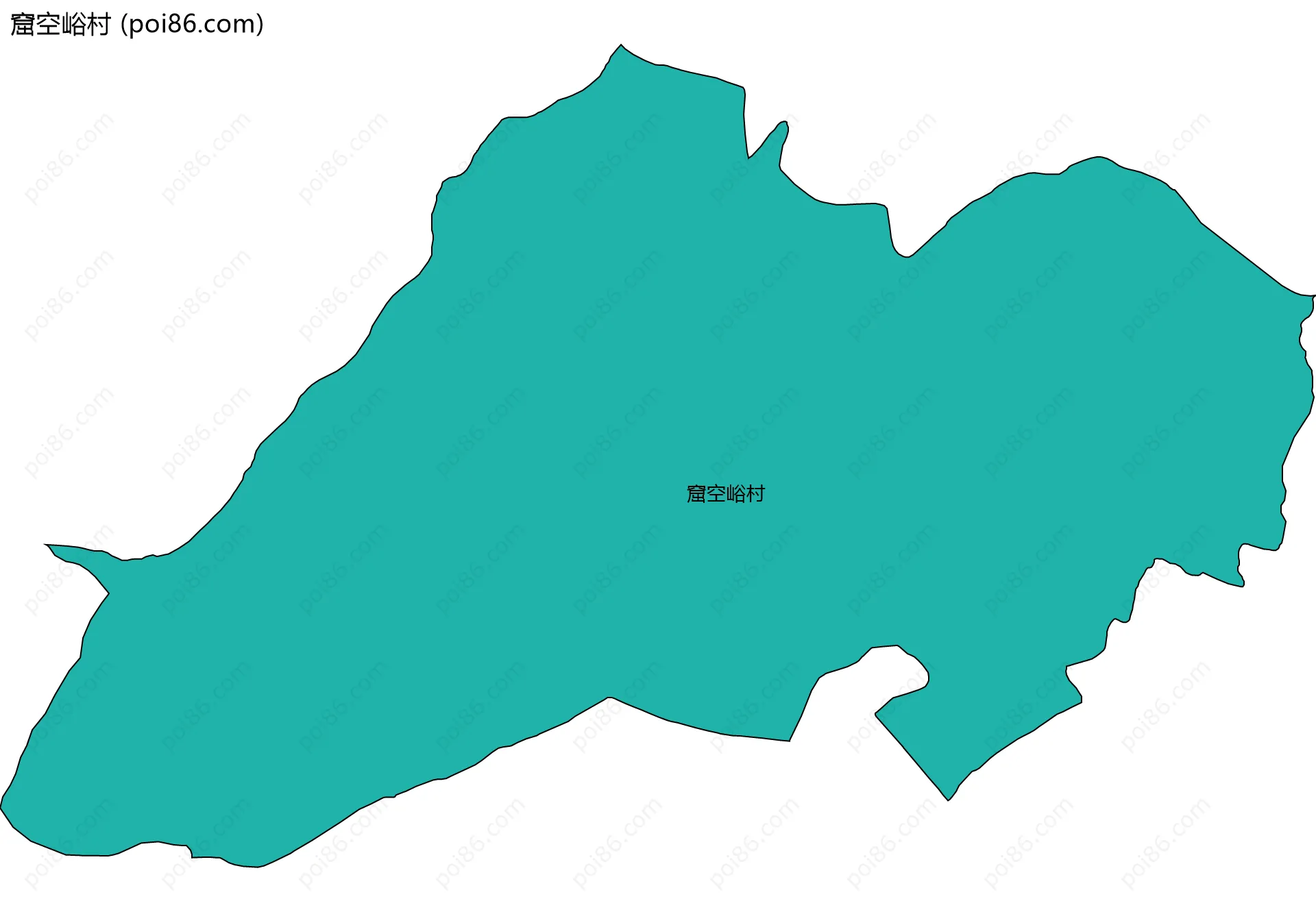 窟空峪村边界地图