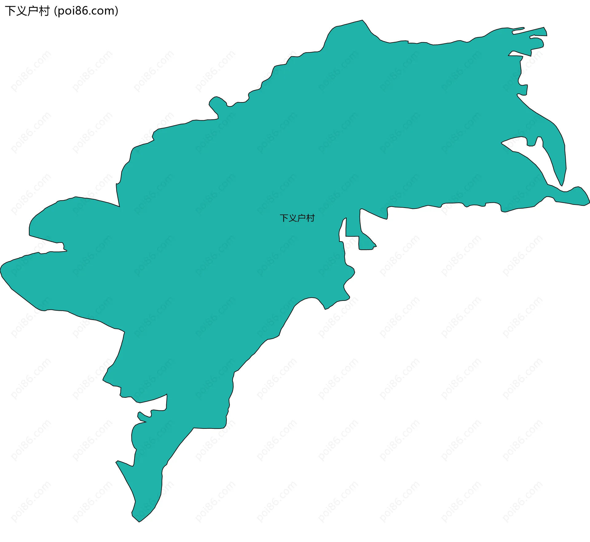 下义户村边界地图