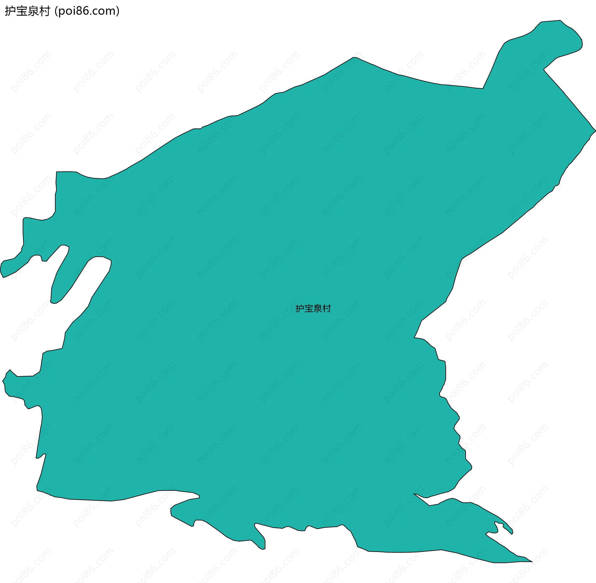 护宝泉村边界地图